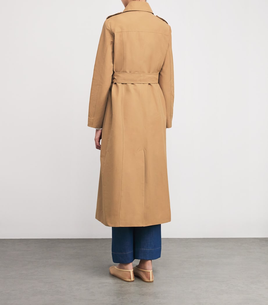 Cotton-Blend Trench Coat TOBACCO Image 4