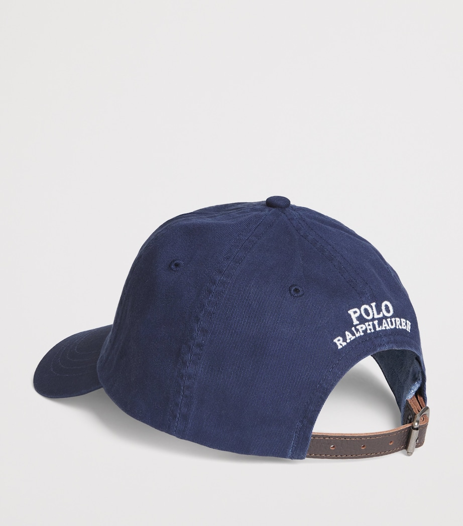 Cotton Polo Bear Baseball Cap NEWPORT NAVY Image 3