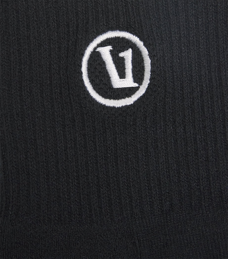 VUORI Mens 2.0 Crew Performance Socks Black/black Image 2