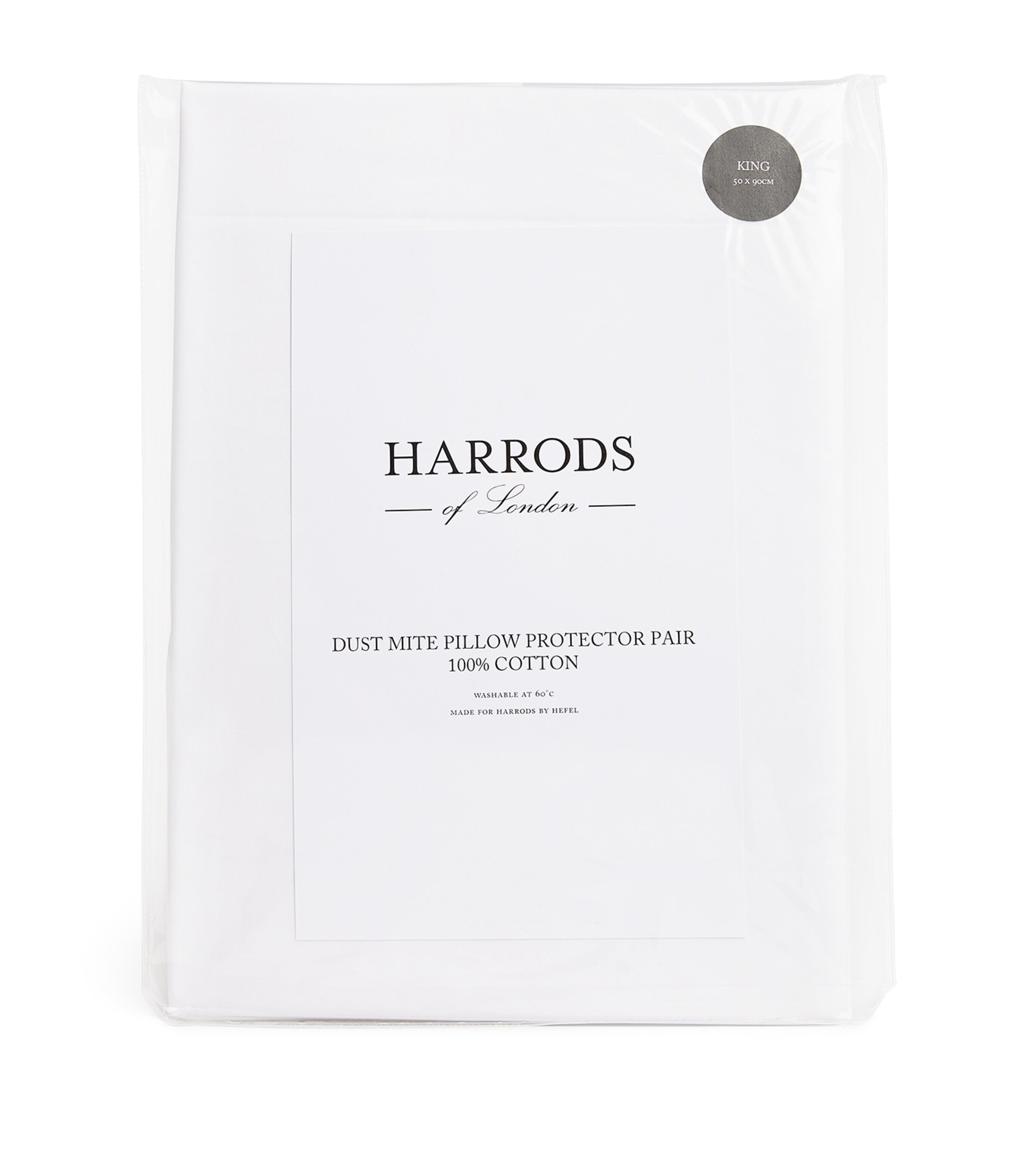 Harrods Of London Dust Mite Pillowcase Protector Pair In White