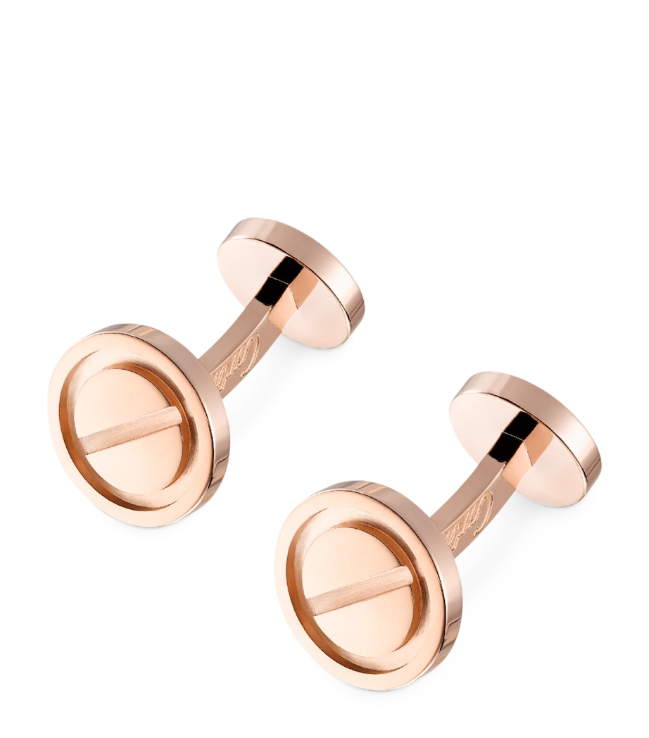 Rose Gold LOVE Cufflinks PINK GOLD Image 5