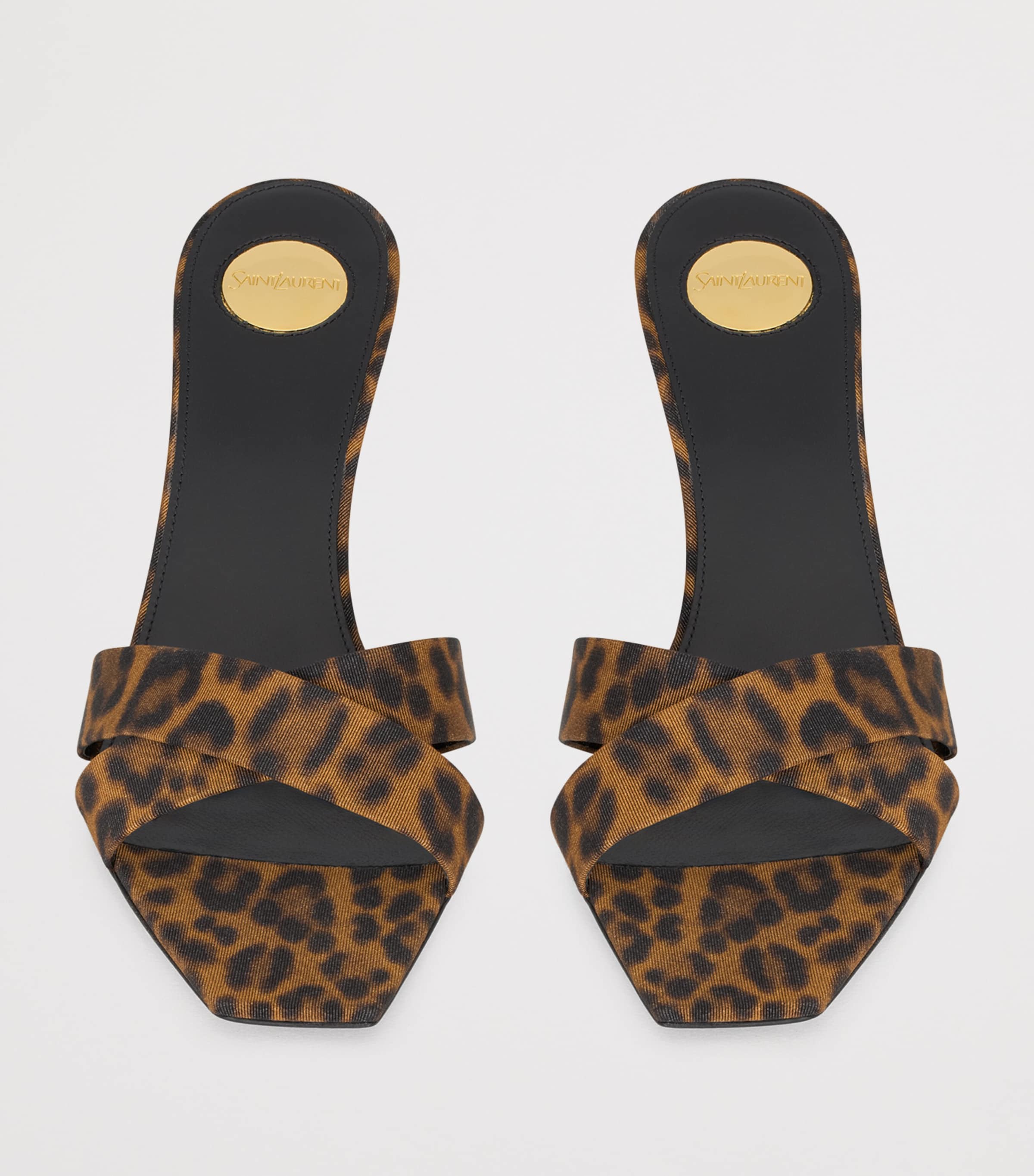 Leopard Print Jill Heeled Mules 75 2094 Image 2