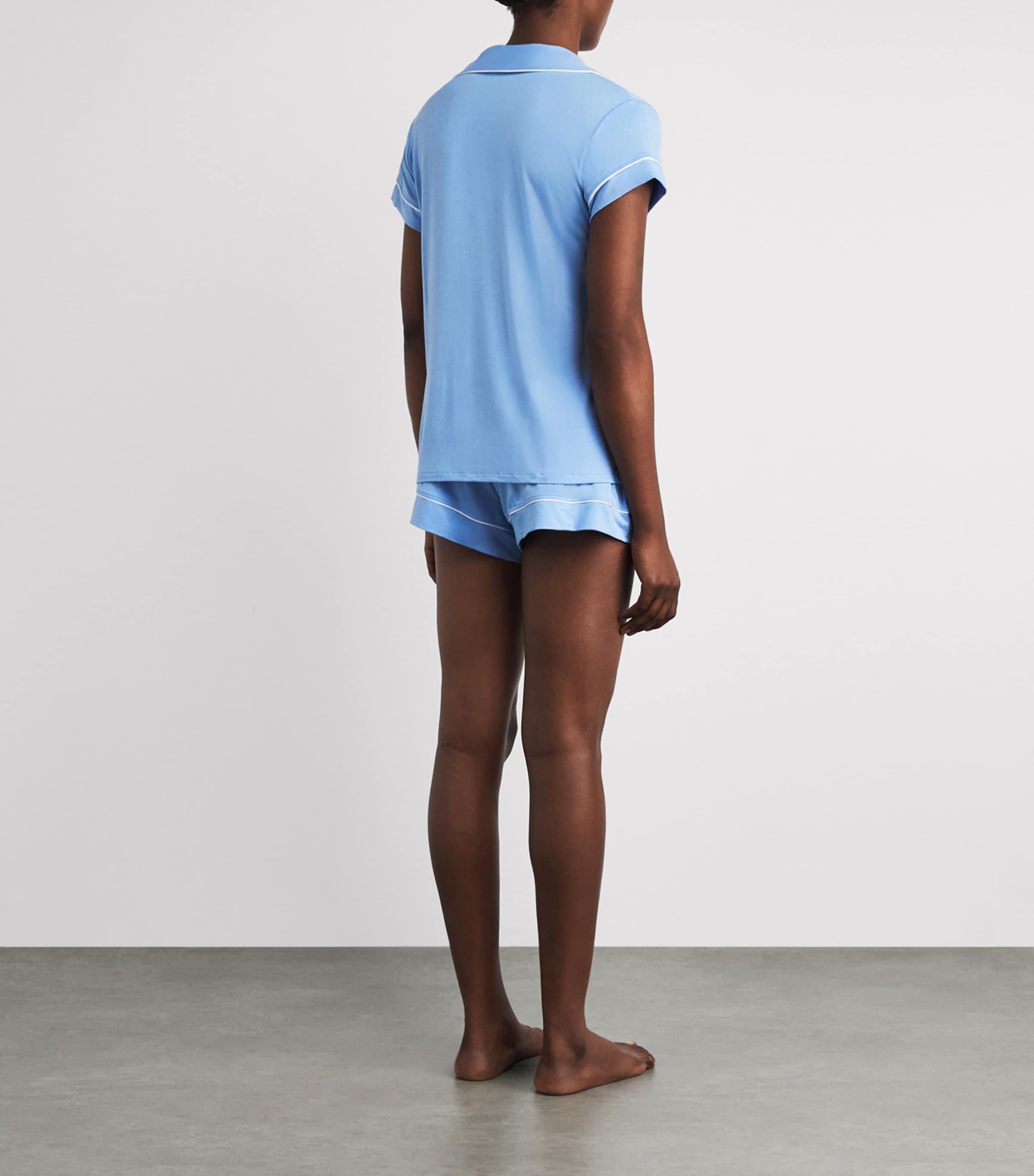 Eberjey Womens Gisele Short Pyjama Set Sbwh Summer Blu Image 4