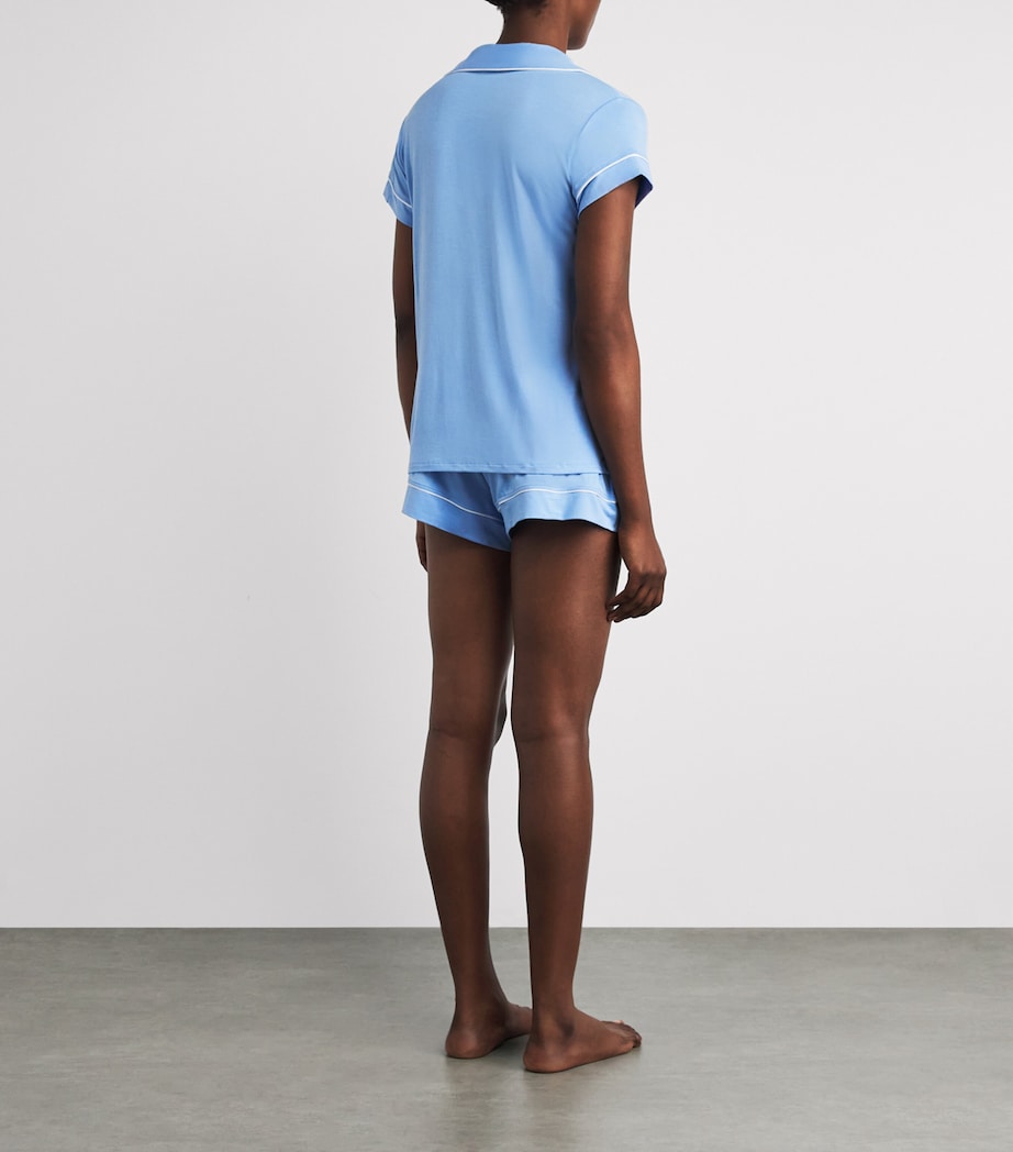 Eberjey Womens Gisele Short Pyjama Set Sbwh Summer Blu Image 4