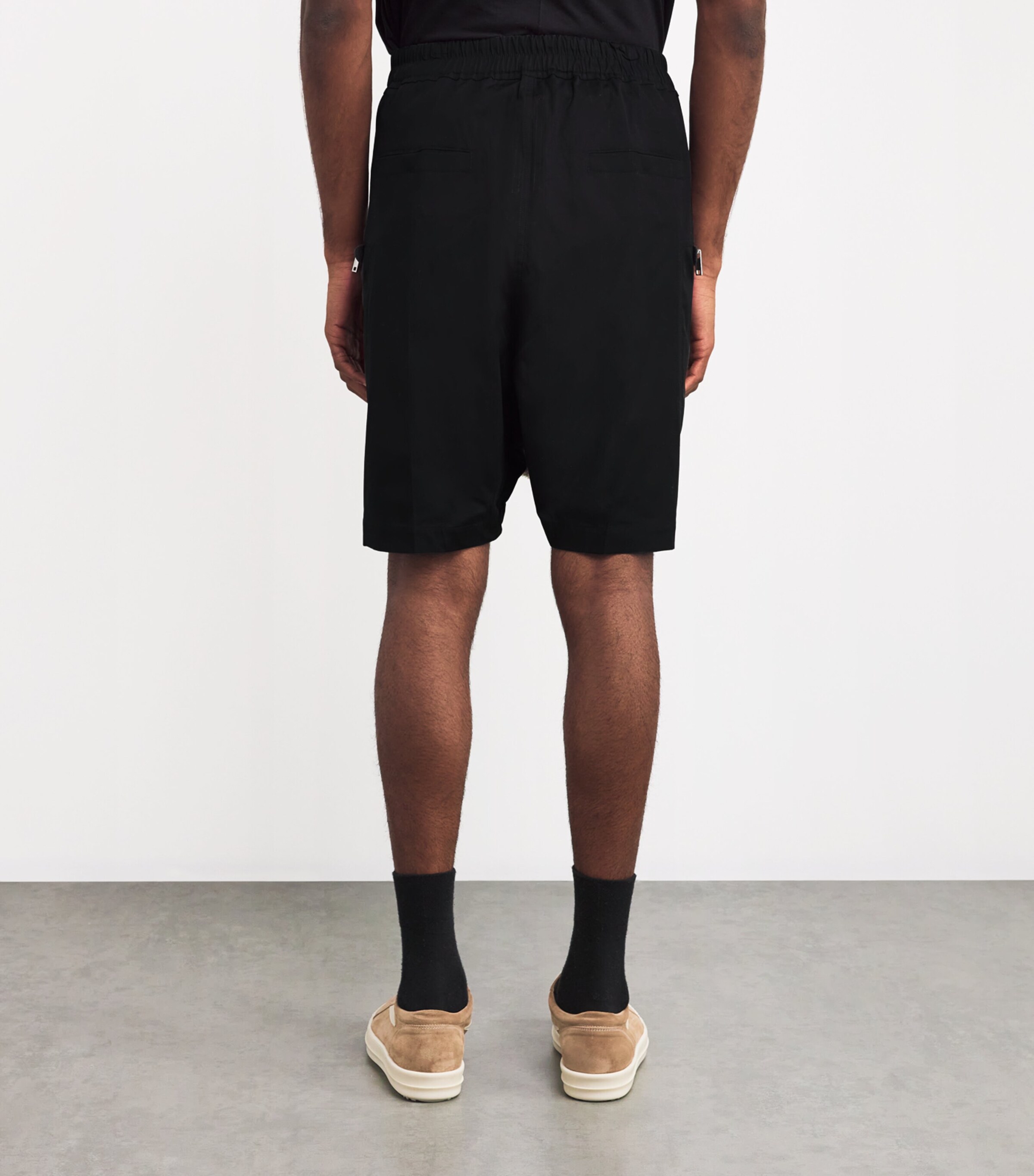 Rick Owens Black Bauhaus Bela Cargo Shorts | Harrods UK