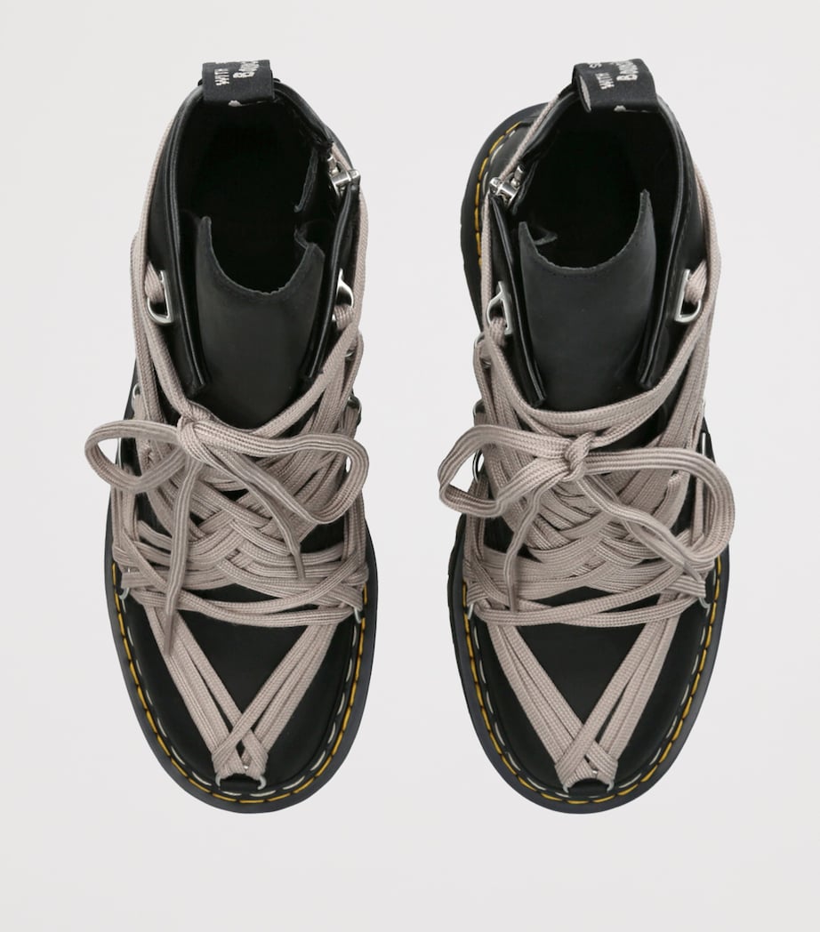 x Dr. Martens Quad Sole 1460 Megalace Boots BLACK Image 4