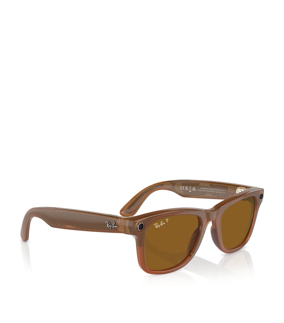 x Meta Large Smart Wayfarer Sunglasses 670683 Image 5