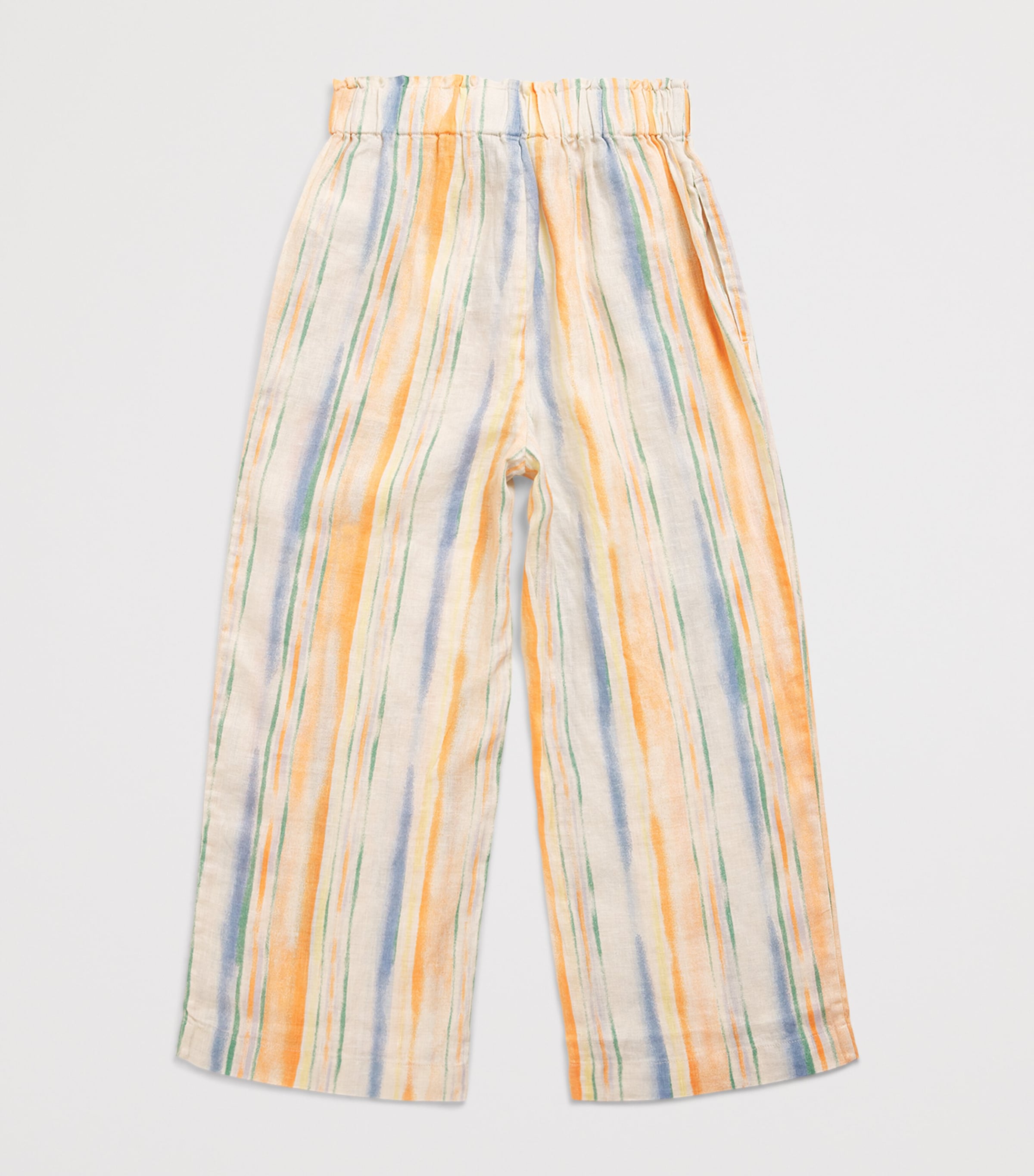 Ralph Lauren Kids Linen Stripe Wide-Leg Trousers (7-16 Years) Image 2