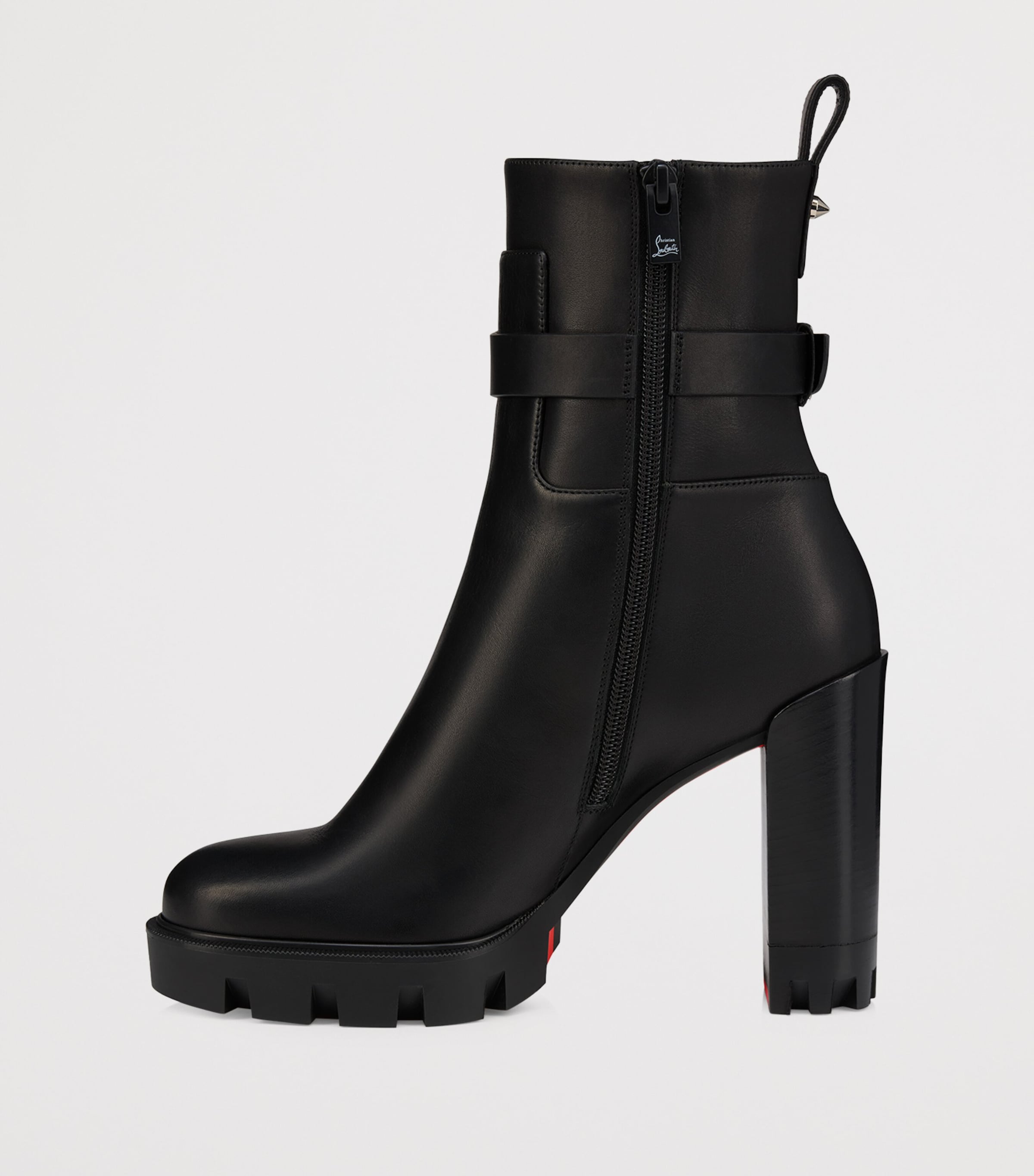 Dianouchette Lug Leather Ankle Boots 100 BK5T Image 4