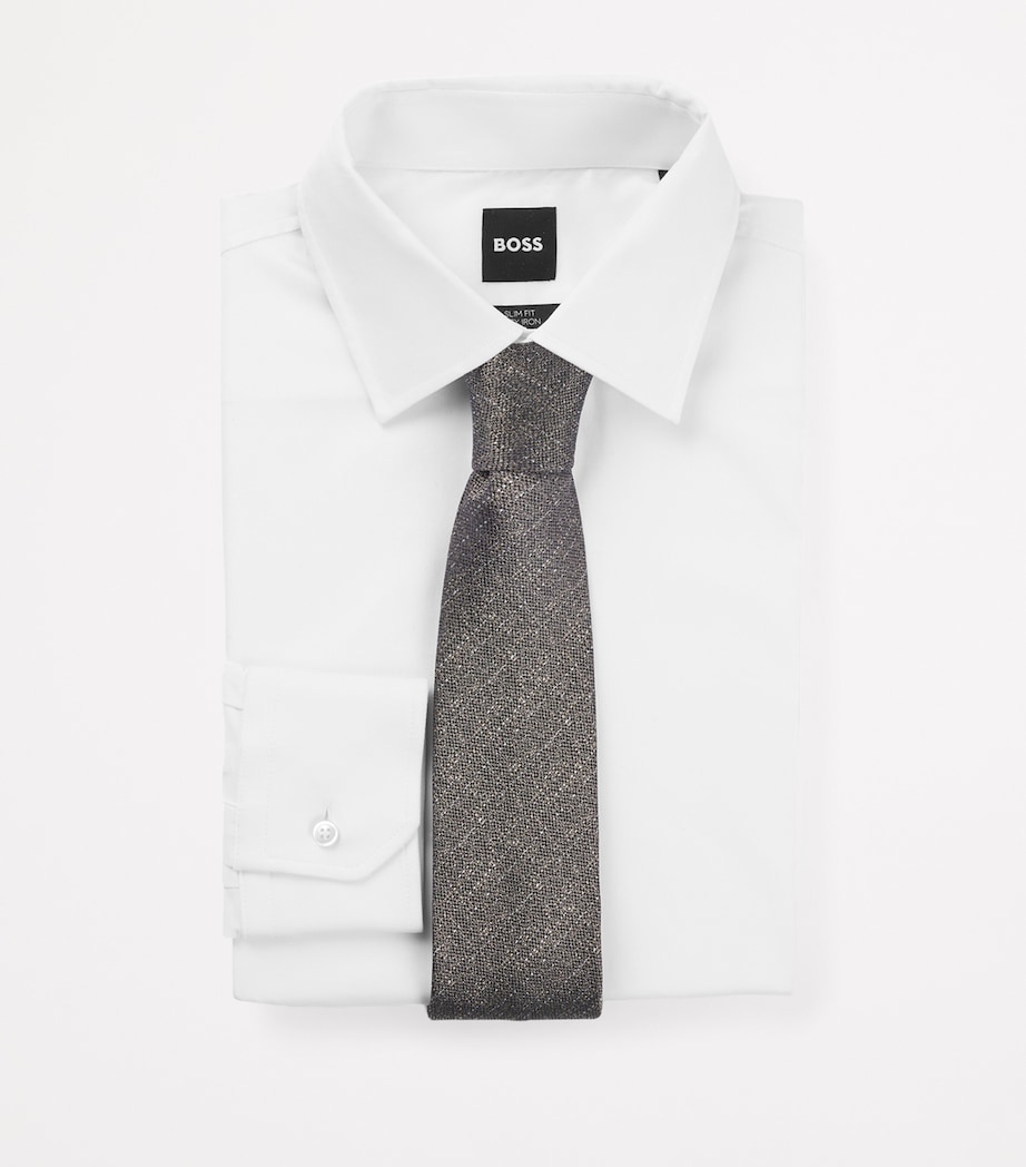 Silk Mouliné Tie 376 Image 2