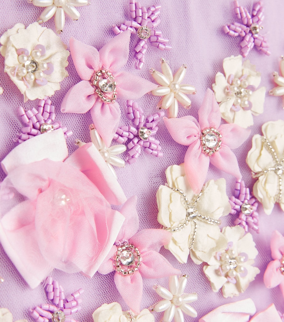 Tulle Buttercup Embellished Dress (2-11 Years) PASTEL LILAC Image 3