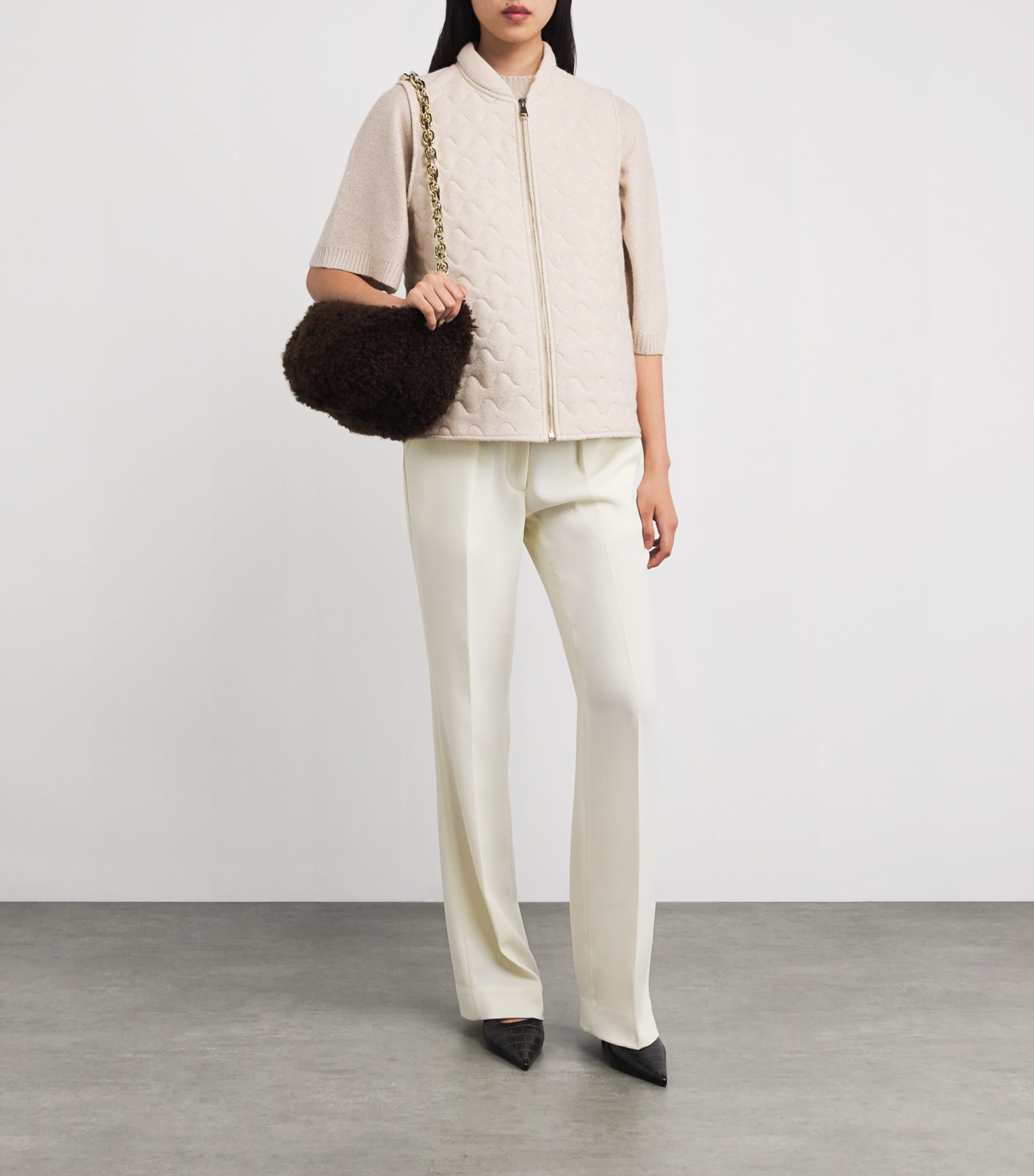 Wool-Silk-Cashmere Gilet 0158 CORDA Image 2