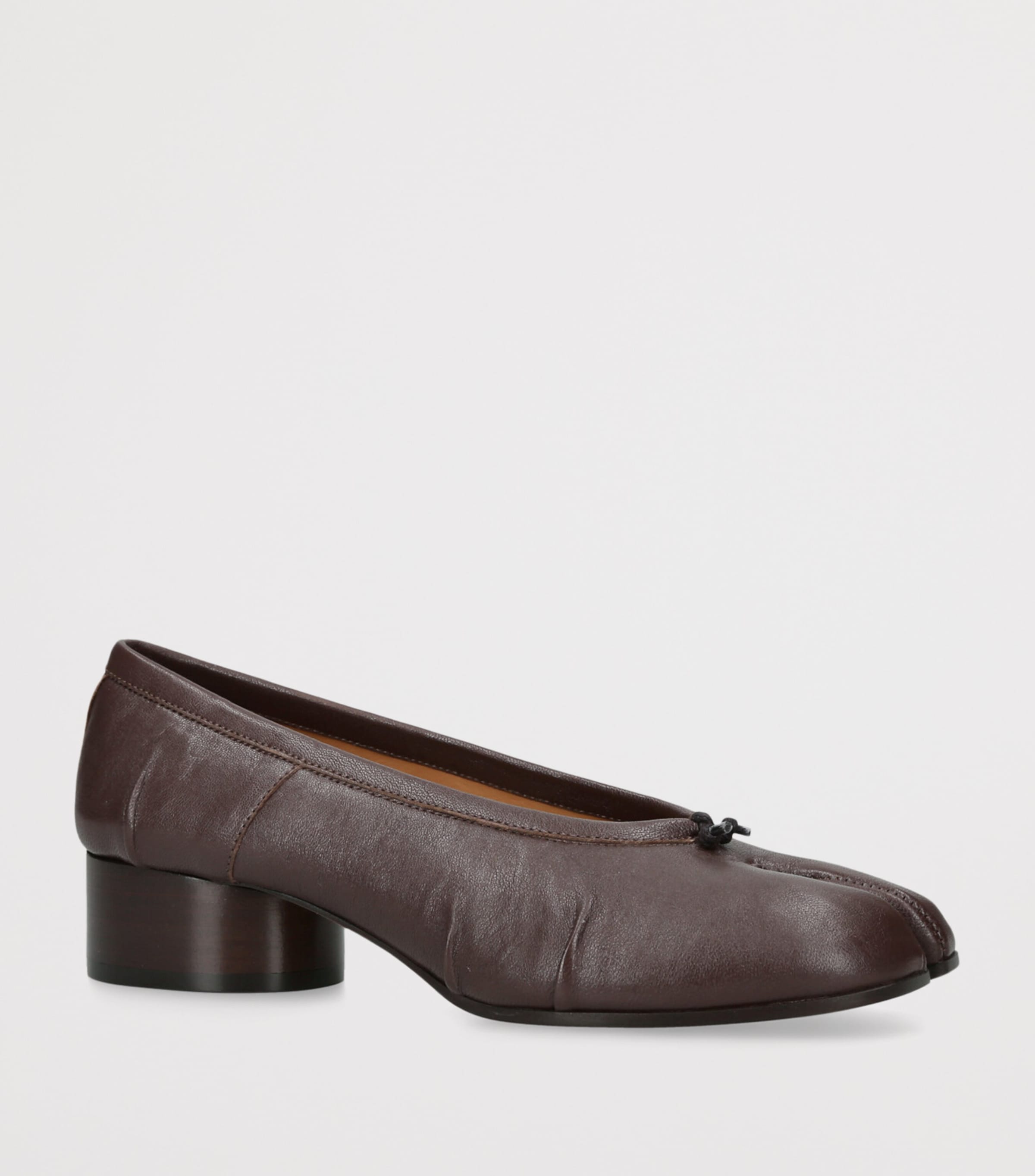 Maison Margiela Womens Leather Tabi Ballerina Pumps 30 Other Image 3