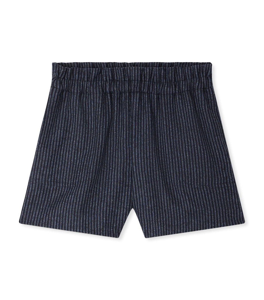 Stripe Jarlotte Shorts (4-8 Years) RA BLEU ORAGE Image 1