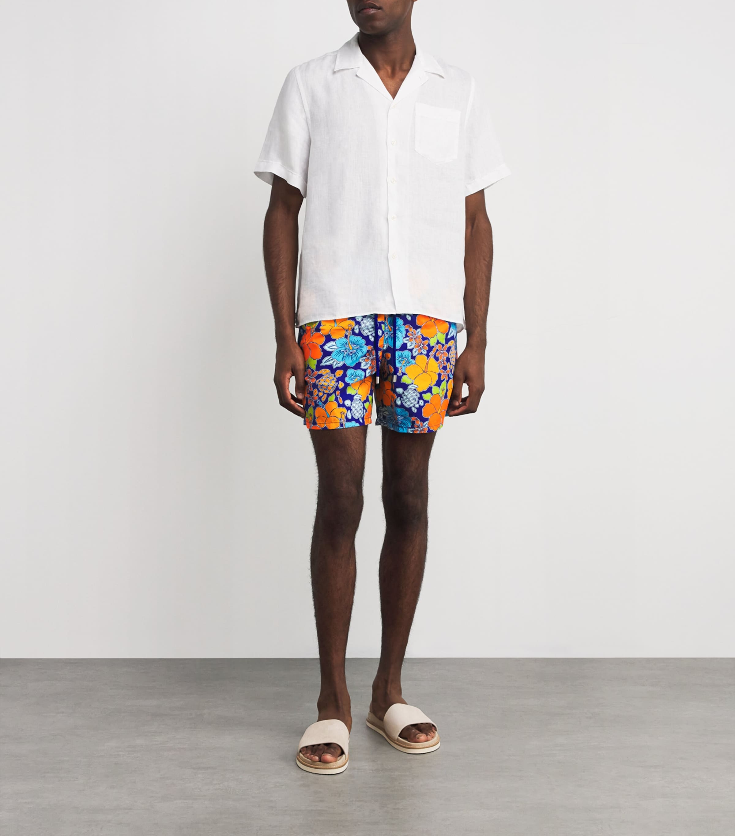 Tropical Turtle Print Swim Shorts 613-MARRAKECH Image 4