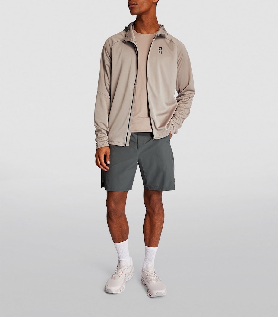 Climate Running Zip-Up Hoodie CINDER Image 2