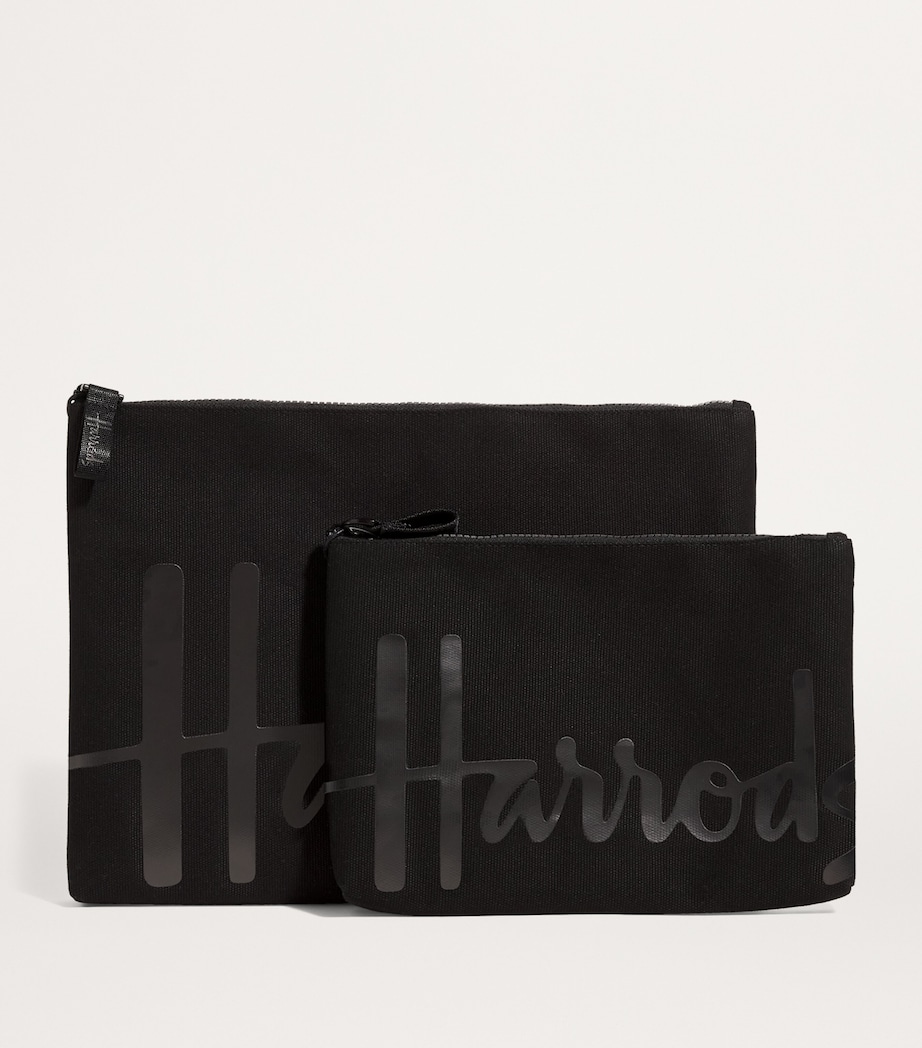 Medium Cotton Logo Pouch BLACK Image 3