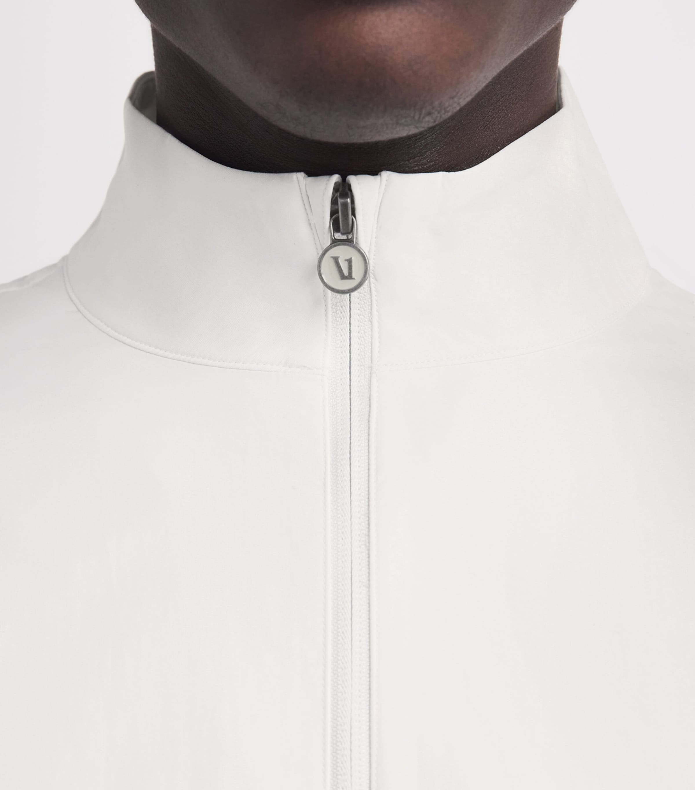 VUORI Mens Sunday Element Track Jacket Wht White Image 3