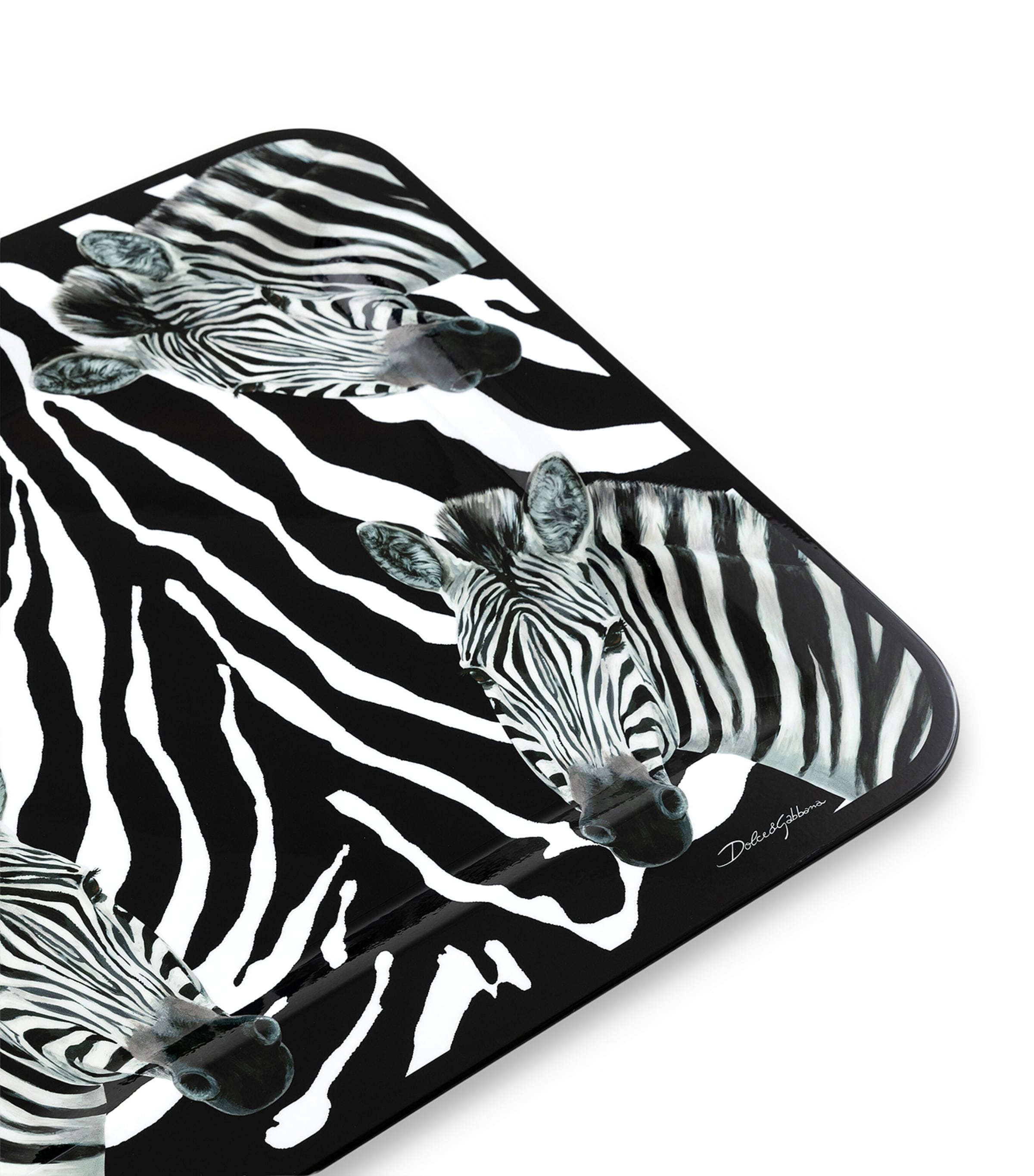 Dolce&Gabbana Casa Wooden Zebra Tray Zebra Image 3