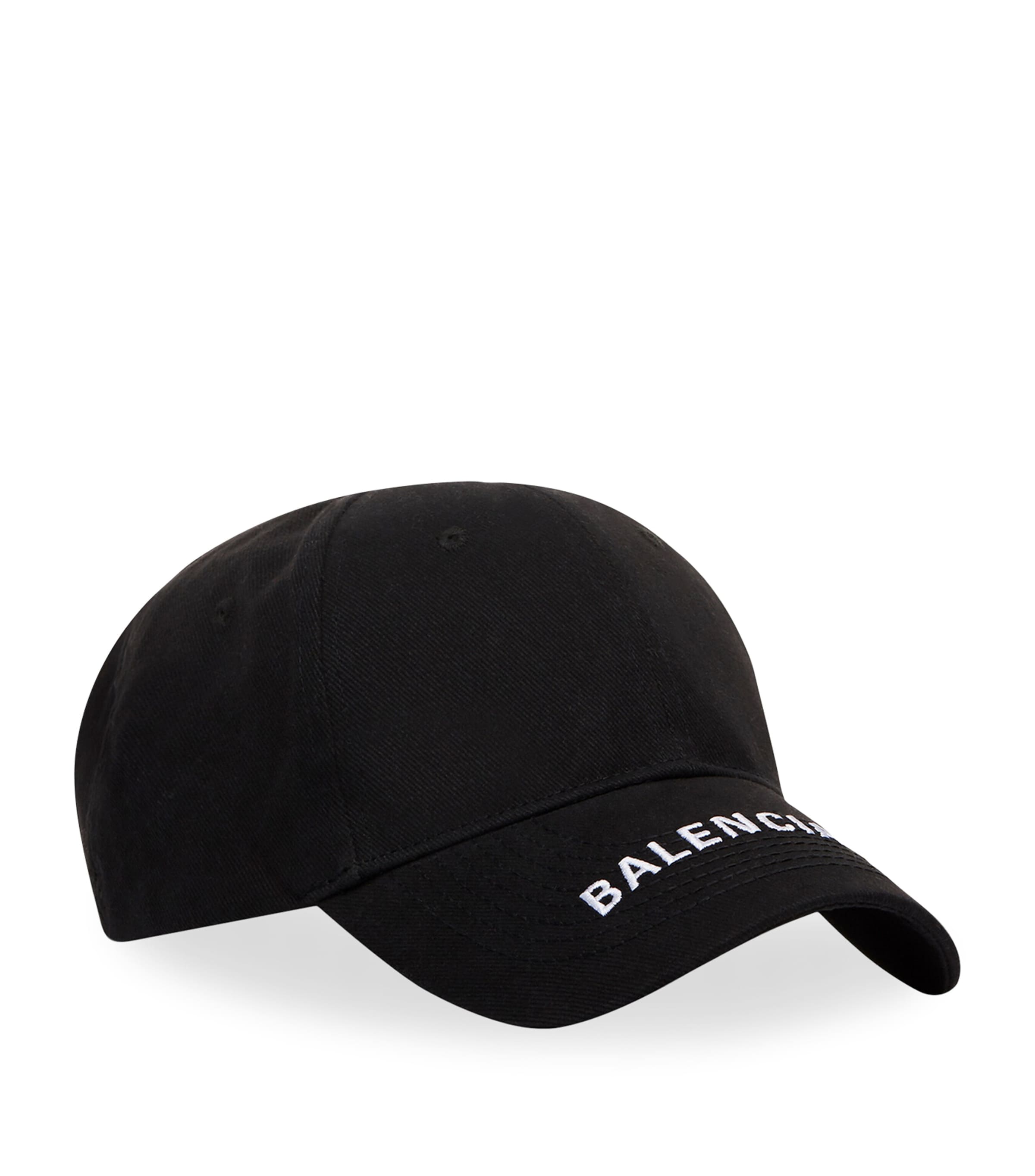 Balenciaga Black Logo Baseball Cap Harrods UK