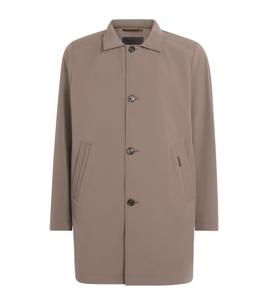 Moorer Mens Water-Repellent Hektor-KN Overcoat Nut Image 1