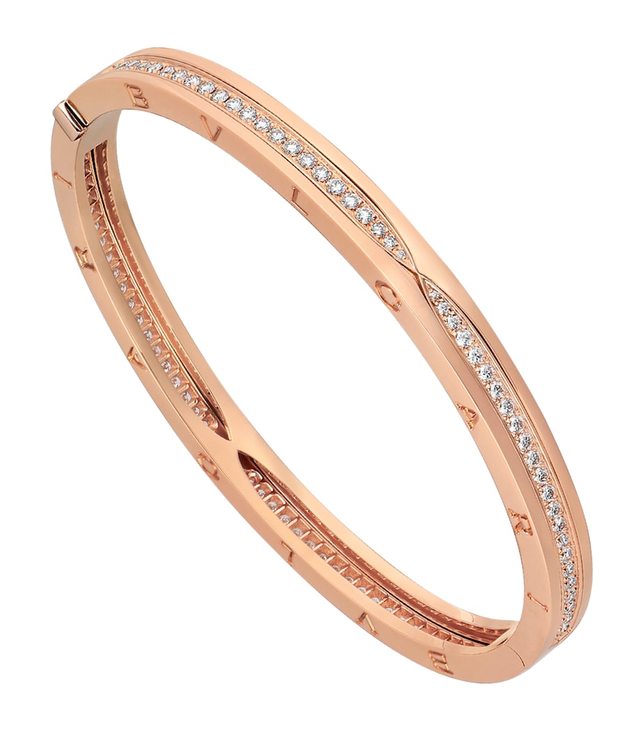 Rose Gold and Diamond B.zero1 Bangle PINK GOLD Image 1