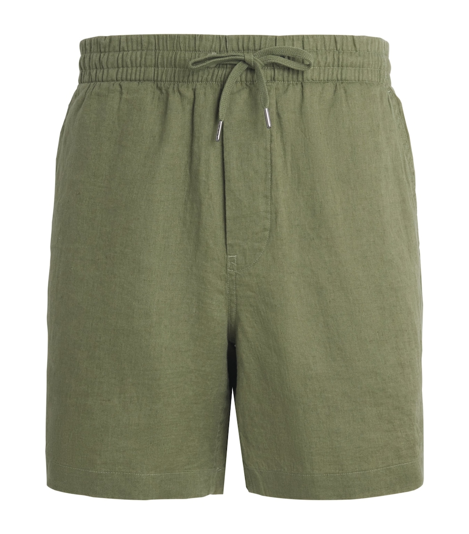 Polo Ralph Lauren Mens Linen Prepster Shorts Garden Trail Image 1