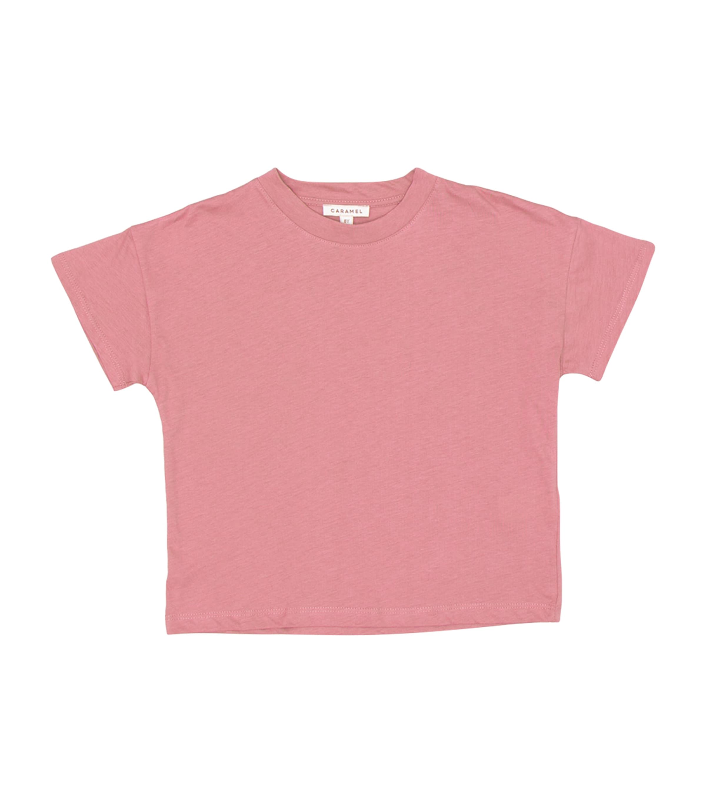 Caramel Kids' Cotton Ahipa T-shirt In Pink