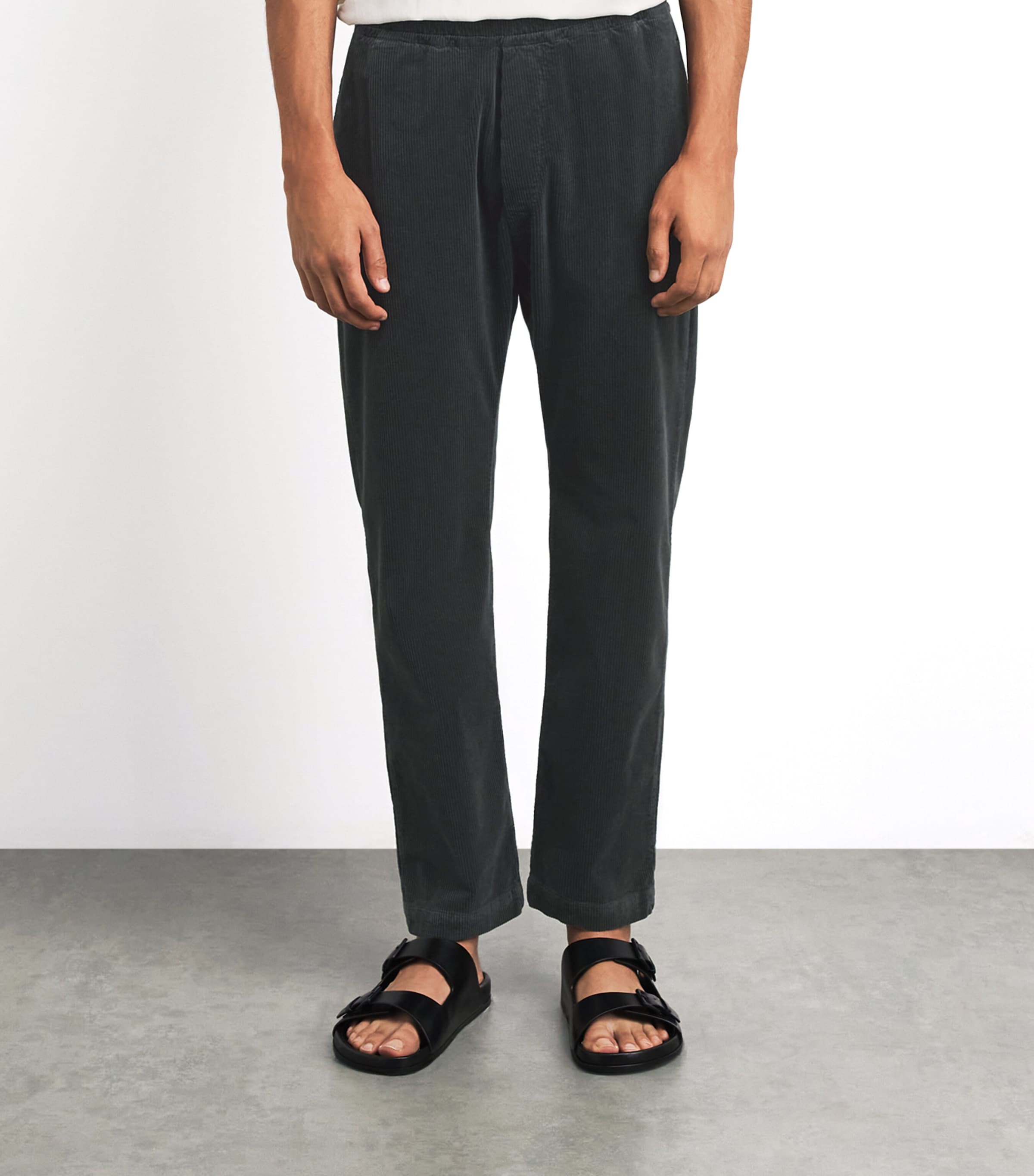 Barena Mens Corduroy Straight Trousers Piombo Image 4