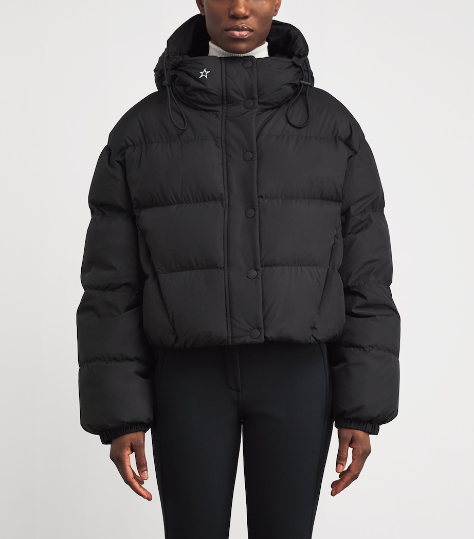 Perfect Moment Womens Down Cropped Puffer Jacket Black Image 3