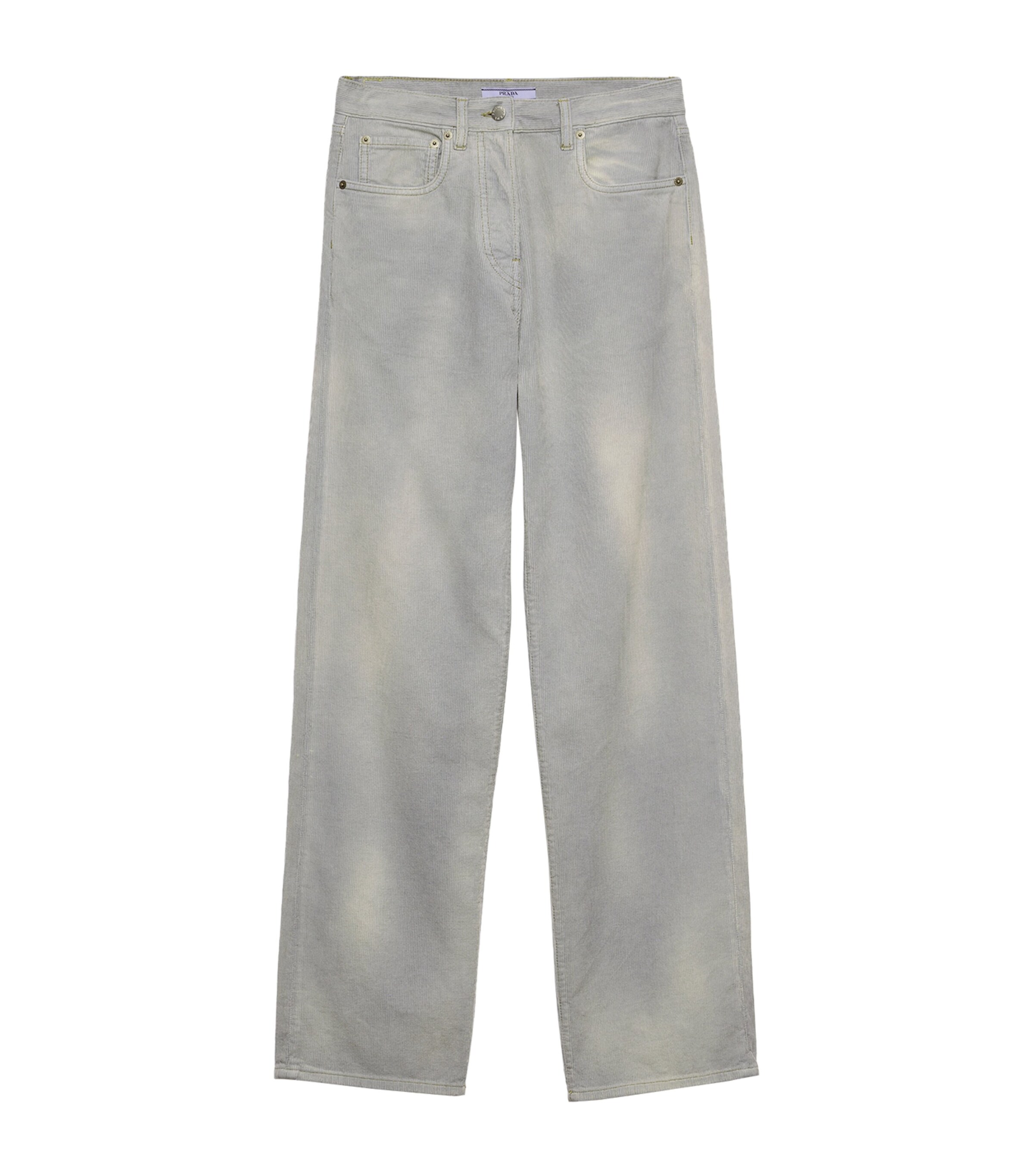 Prada Womens Corduroy Straight Jeans Image 1