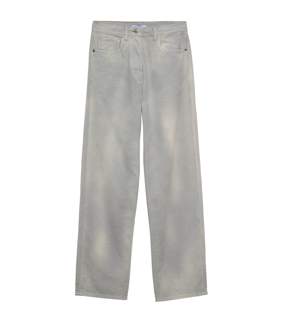 Corduroy Straight Jeans F0V3N Image 1