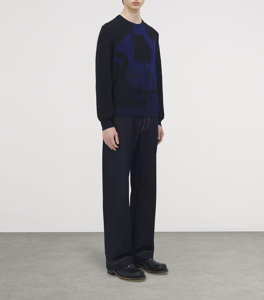 Wool Exploded Skull Sweater 4358 Image 3