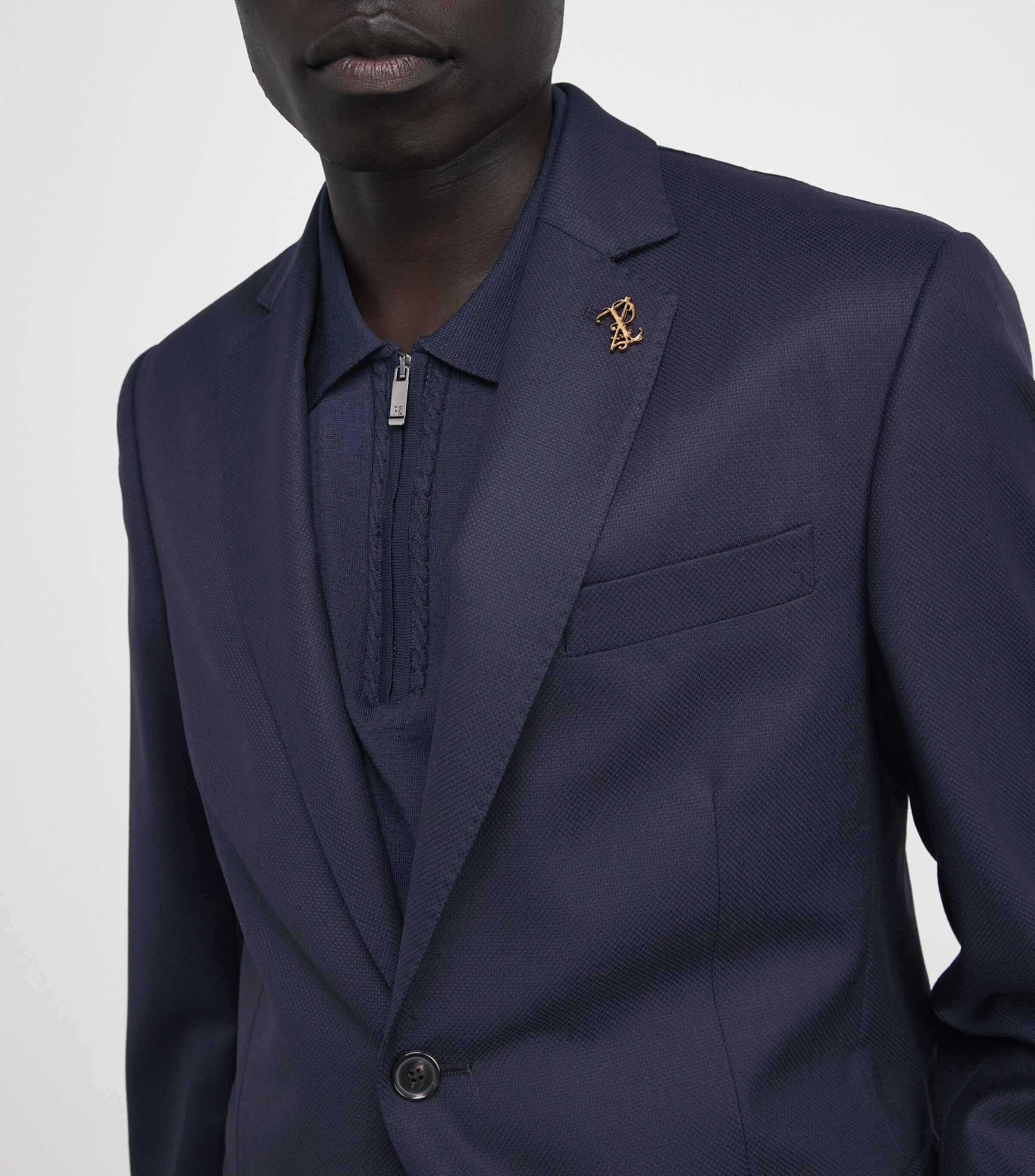 Wool Vicenza Blazer 01BLUE NAVY Image 6