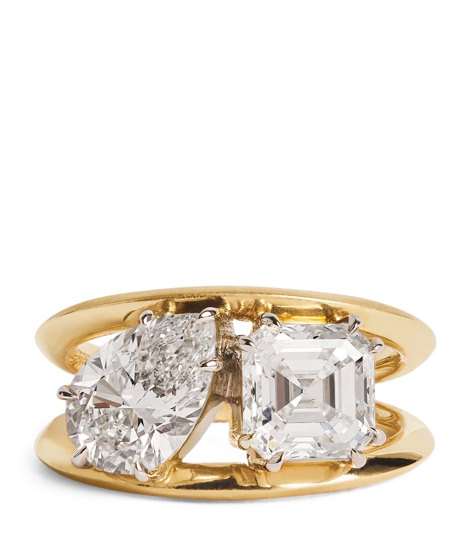 Yellow Gold and Diamond Sadie Ring (Size 6.5) YELLOW GOLD Image 1