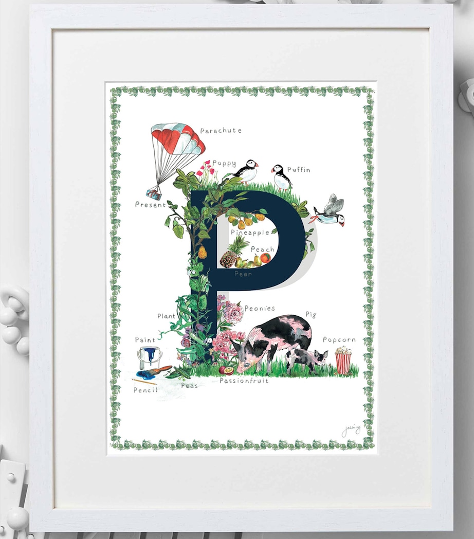 A4 Letter Print NAVY Image 2