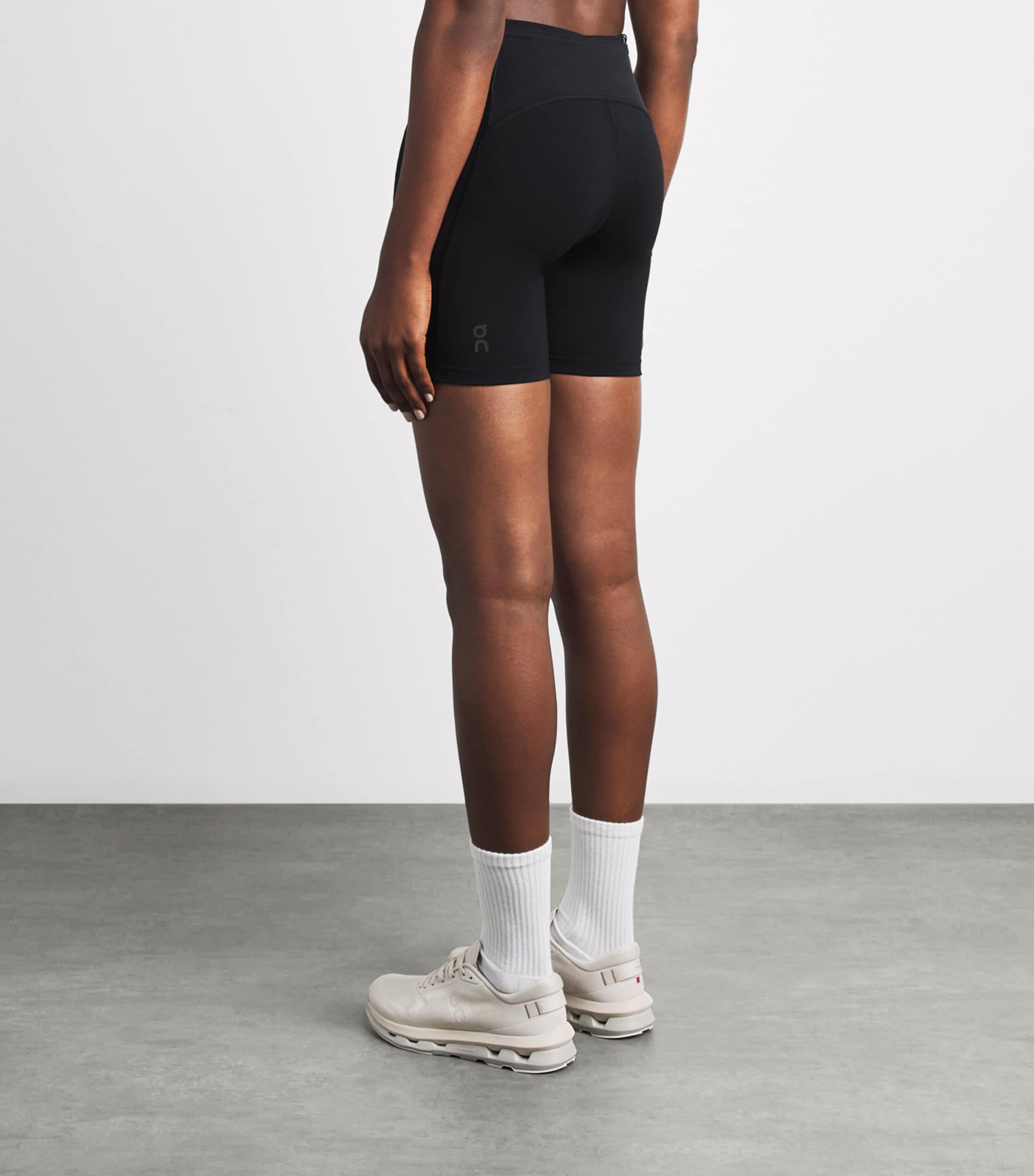 On Womens Performance Tight Shorts Black Image 5