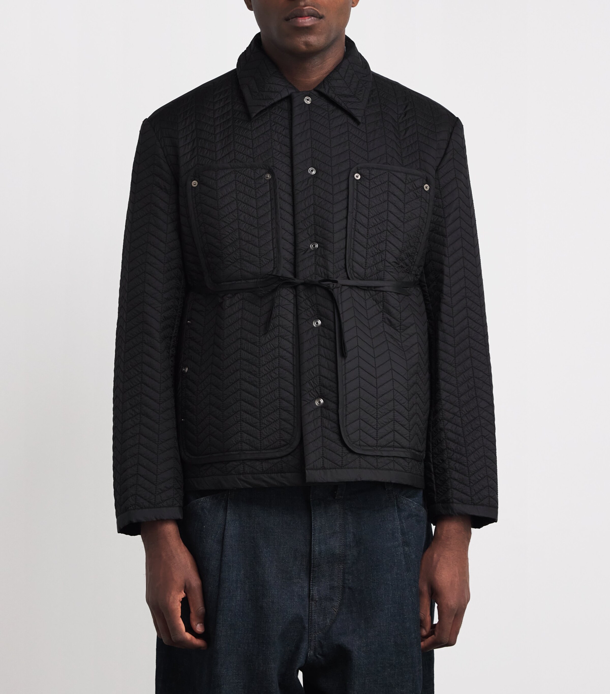 Craig Green Black Cotton-Blend Quilted Jacket | Harrods HR