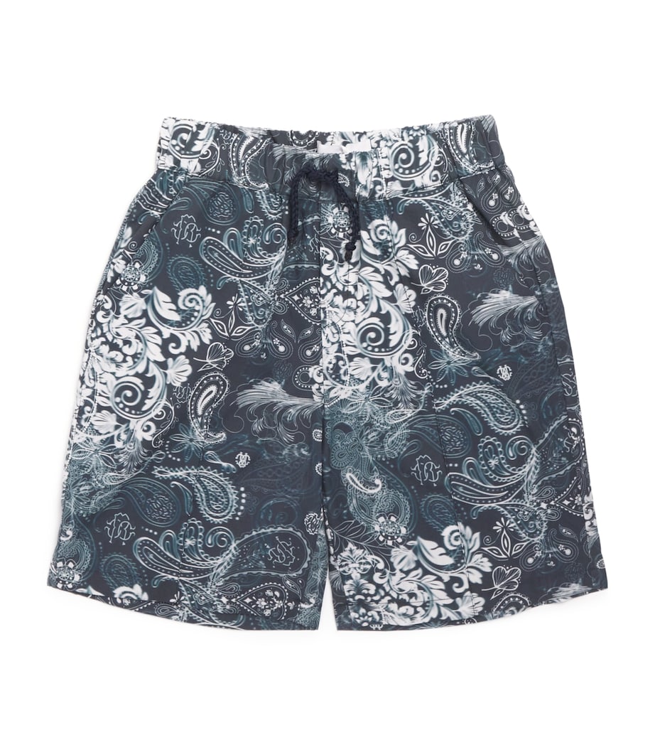 Cotton Paisley Print Bermuda Shorts (4-14 Years) PAISLEY Image 1