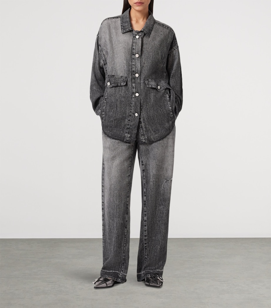 Tyler Illusion Print Wide-Leg Trousers ILLUSION BLACK Image 2