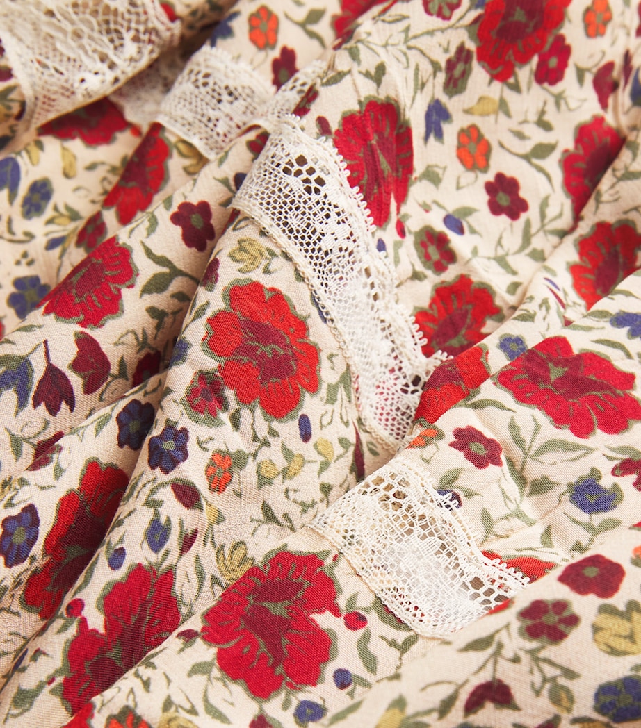 Floral Raven Midi Dress EVA FLORAL CREAM Image 5