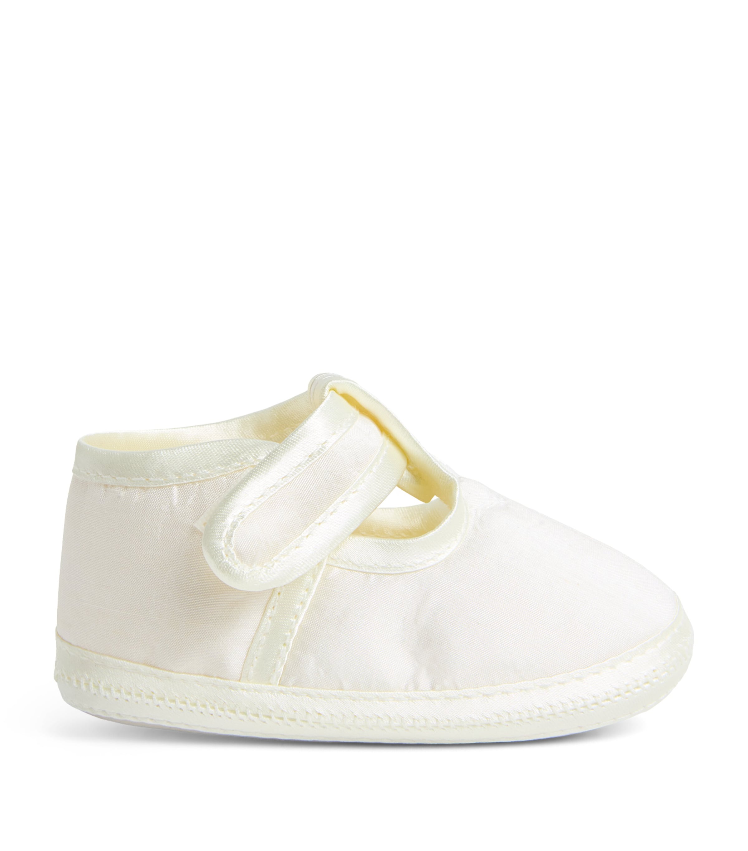 Sarah Louise Kids' Strap-fastened Booties In Ivory