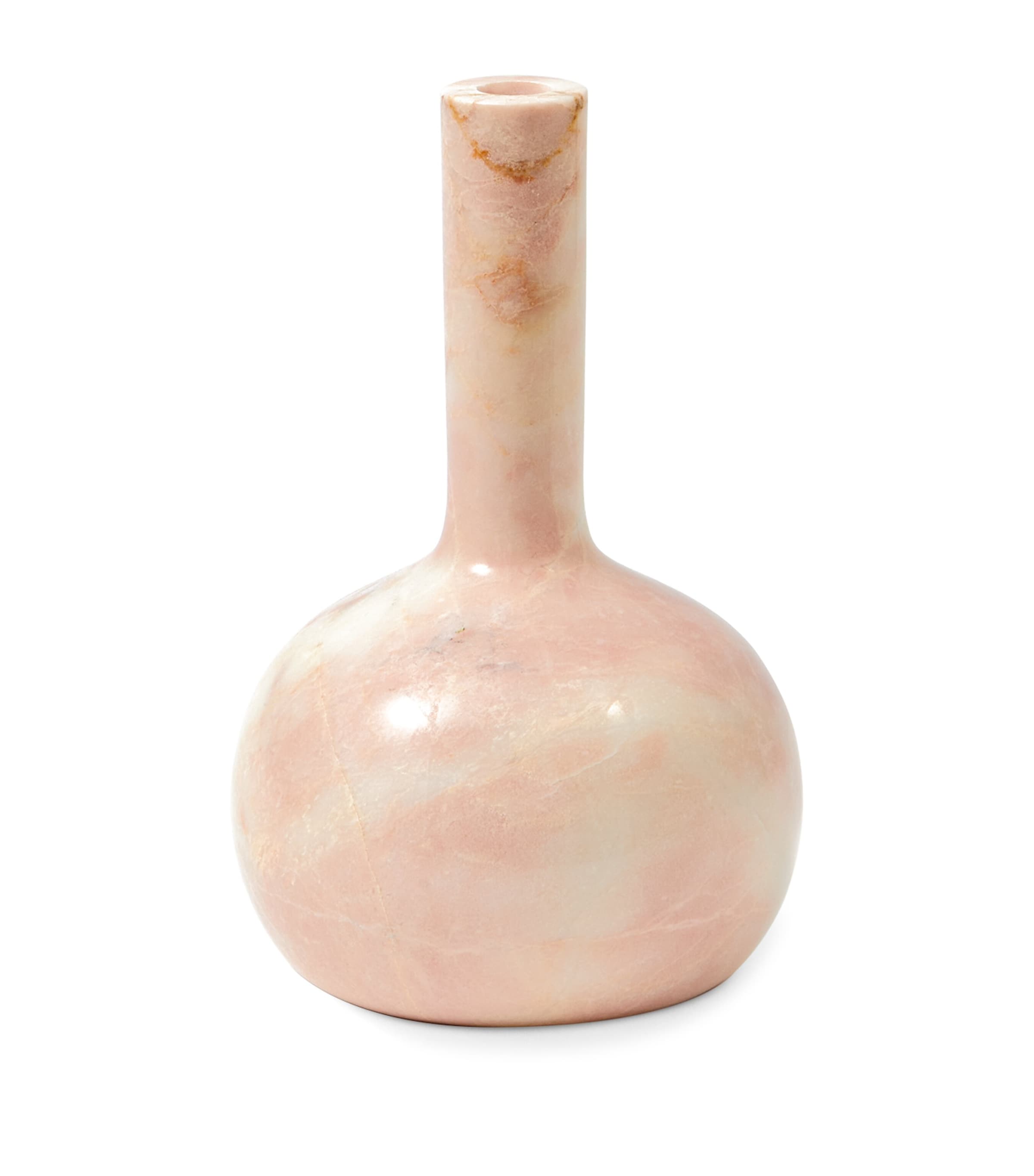 Polspotten Marble Heritage Bell Candle Holder In Pink