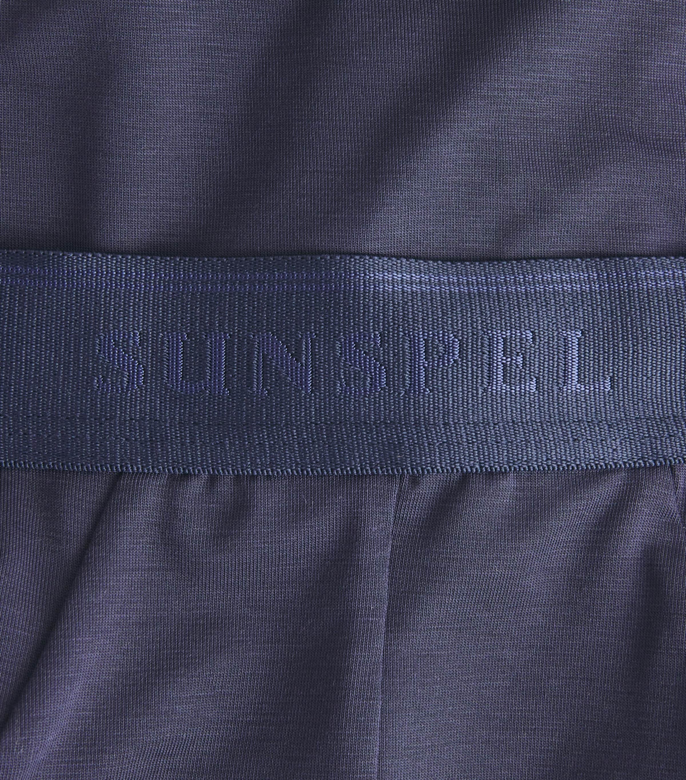 Sunspel Mens Stretch-Cotton Briefs Buaa Navy Image 5