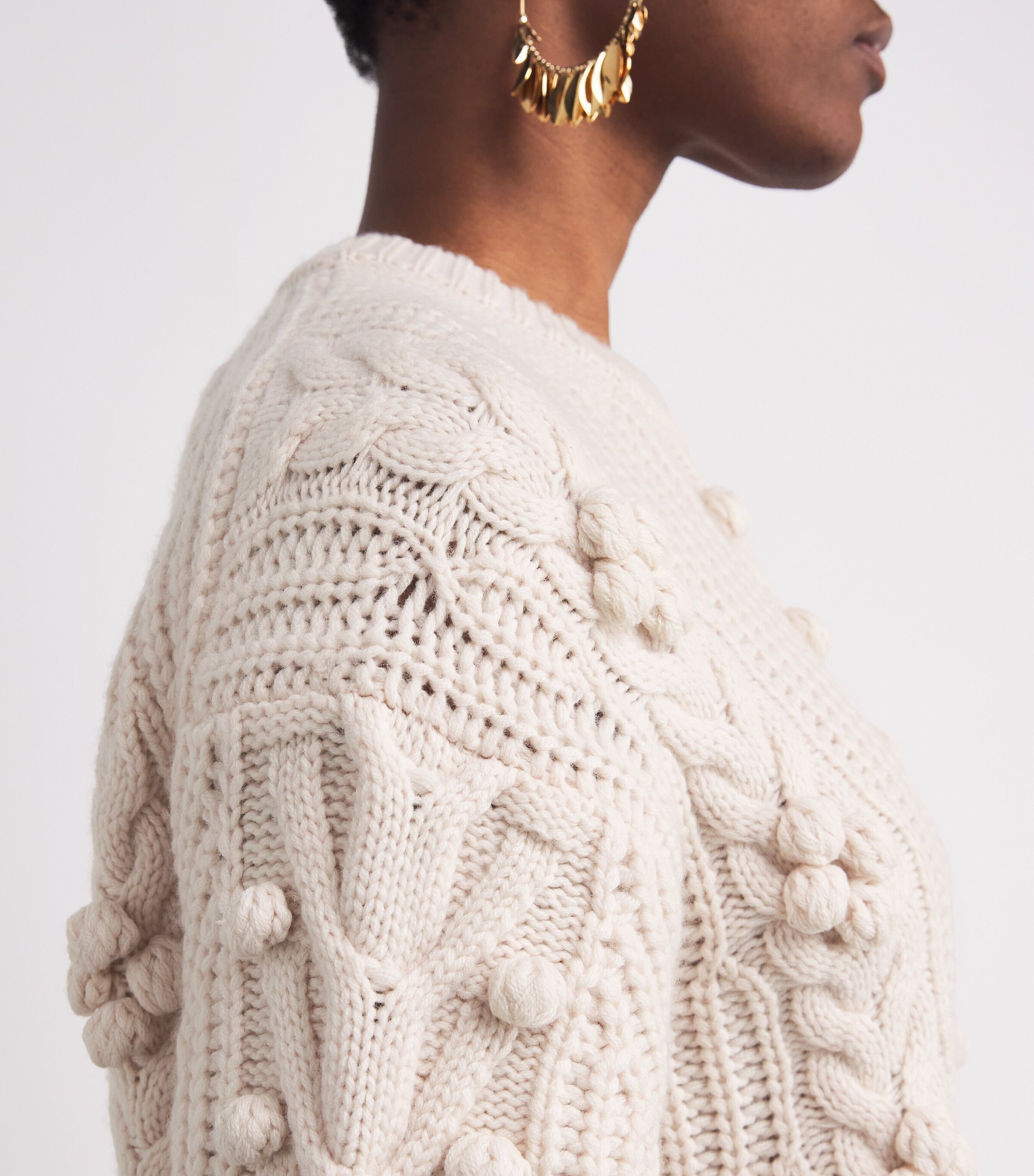 Wool-Cashmere Indra Sweater ALABASTER Image 6