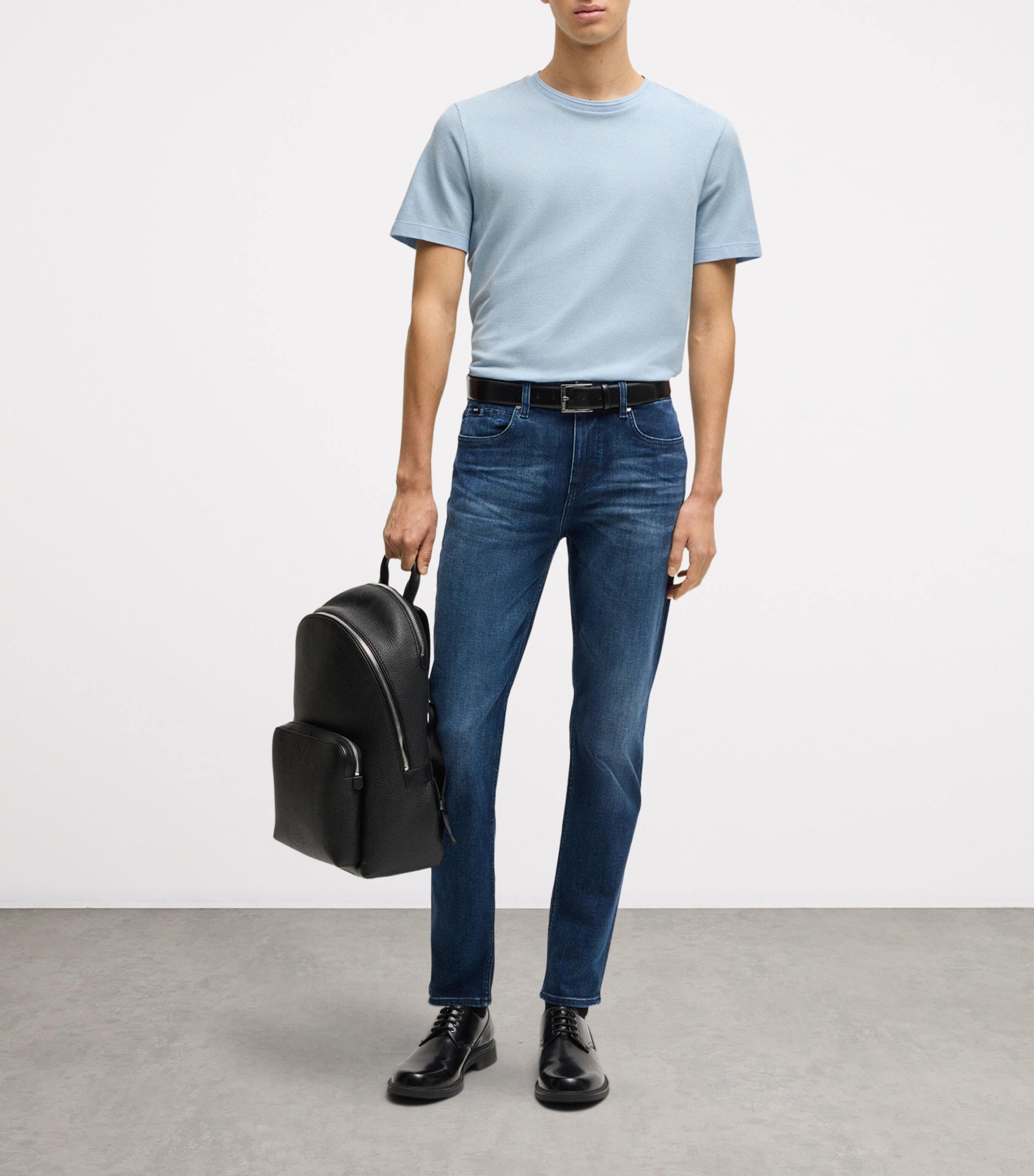 Cotton-Blend Bubble-Jacquard T-Shirt 450 Image 5