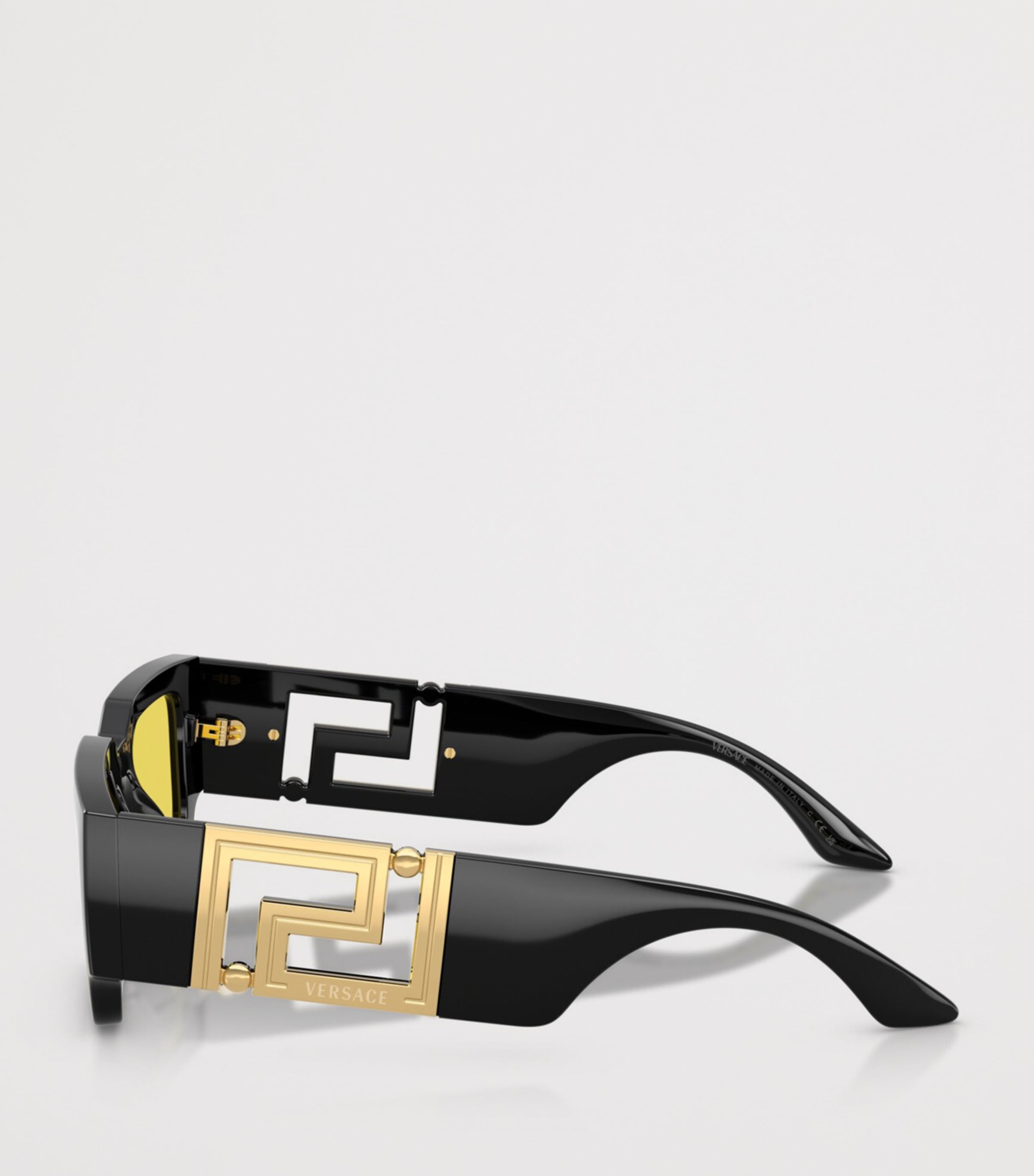 Versace Greca Maxi Rectangle Sunglasses Black Image 3