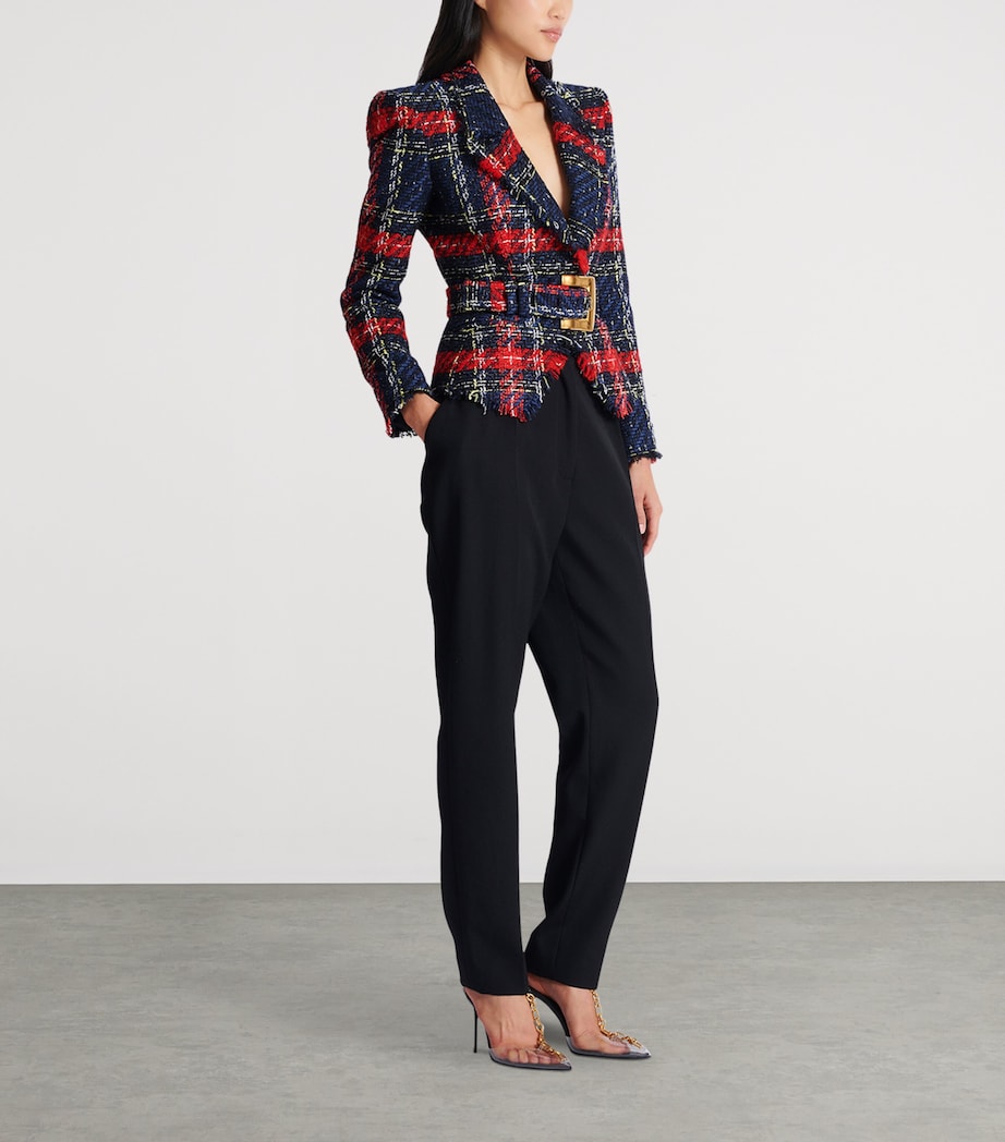 Tweed Belted Jacket AAA MULTICOLORE Image 2