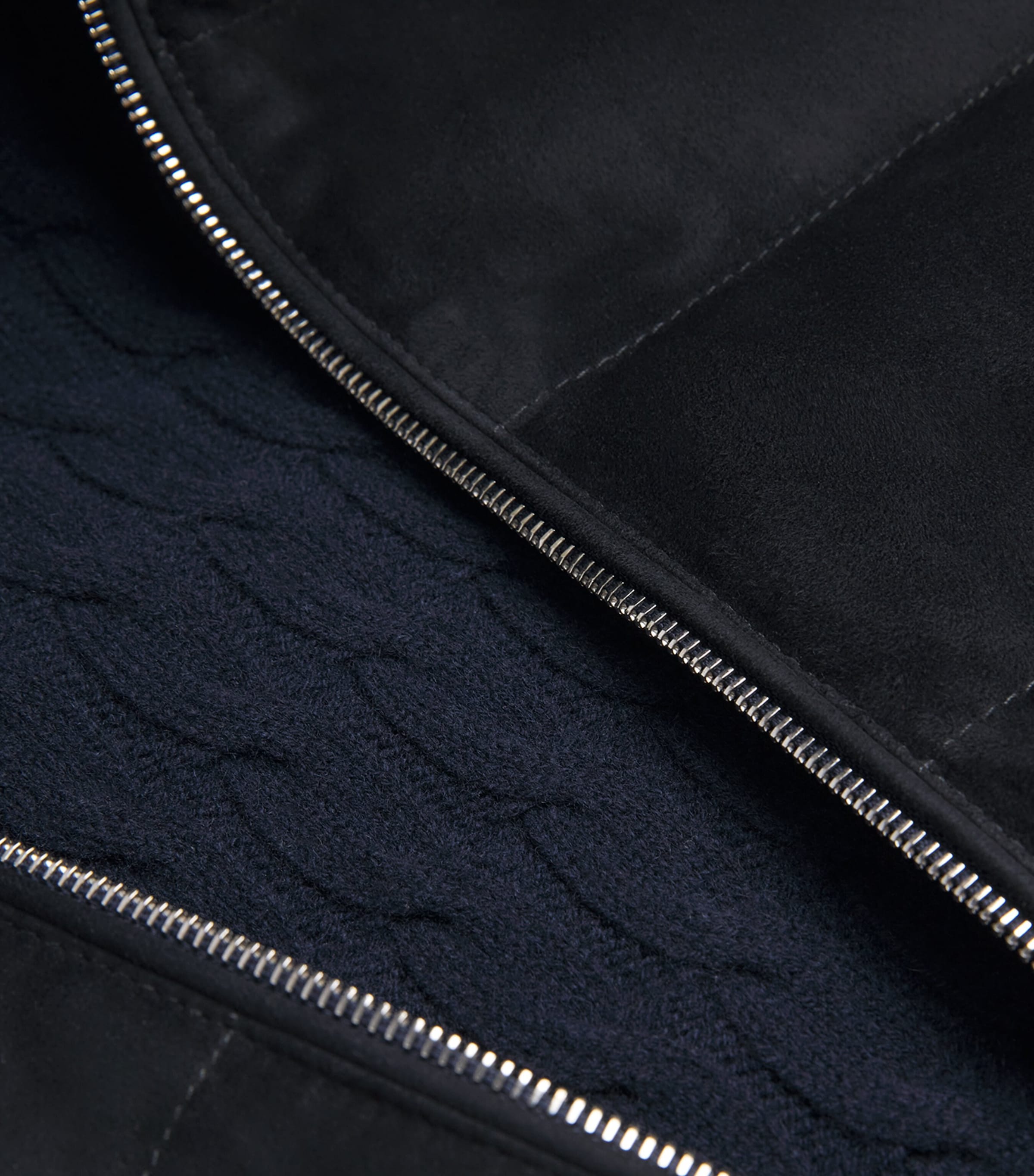 Reversible Down Leather and Wool-Cashmere Gilet BLU, BLU Image 5