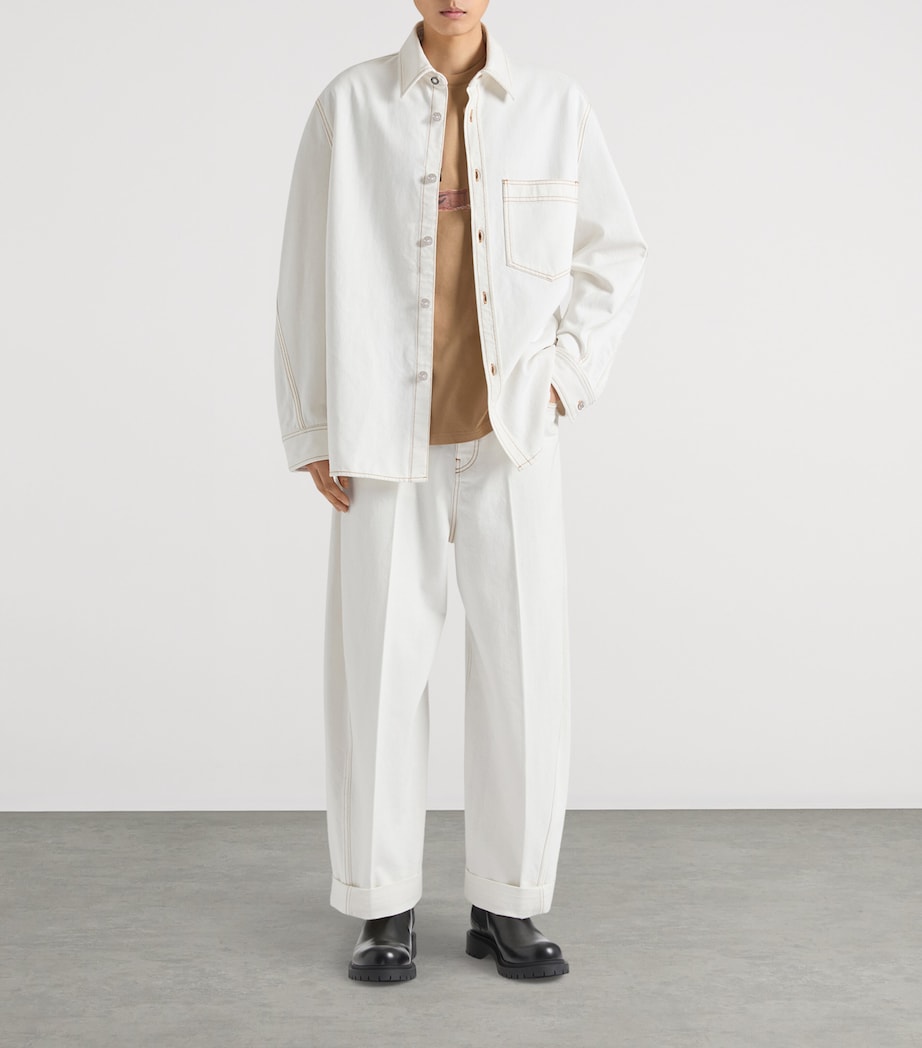 Cotton Overshirt WHITE Image 2